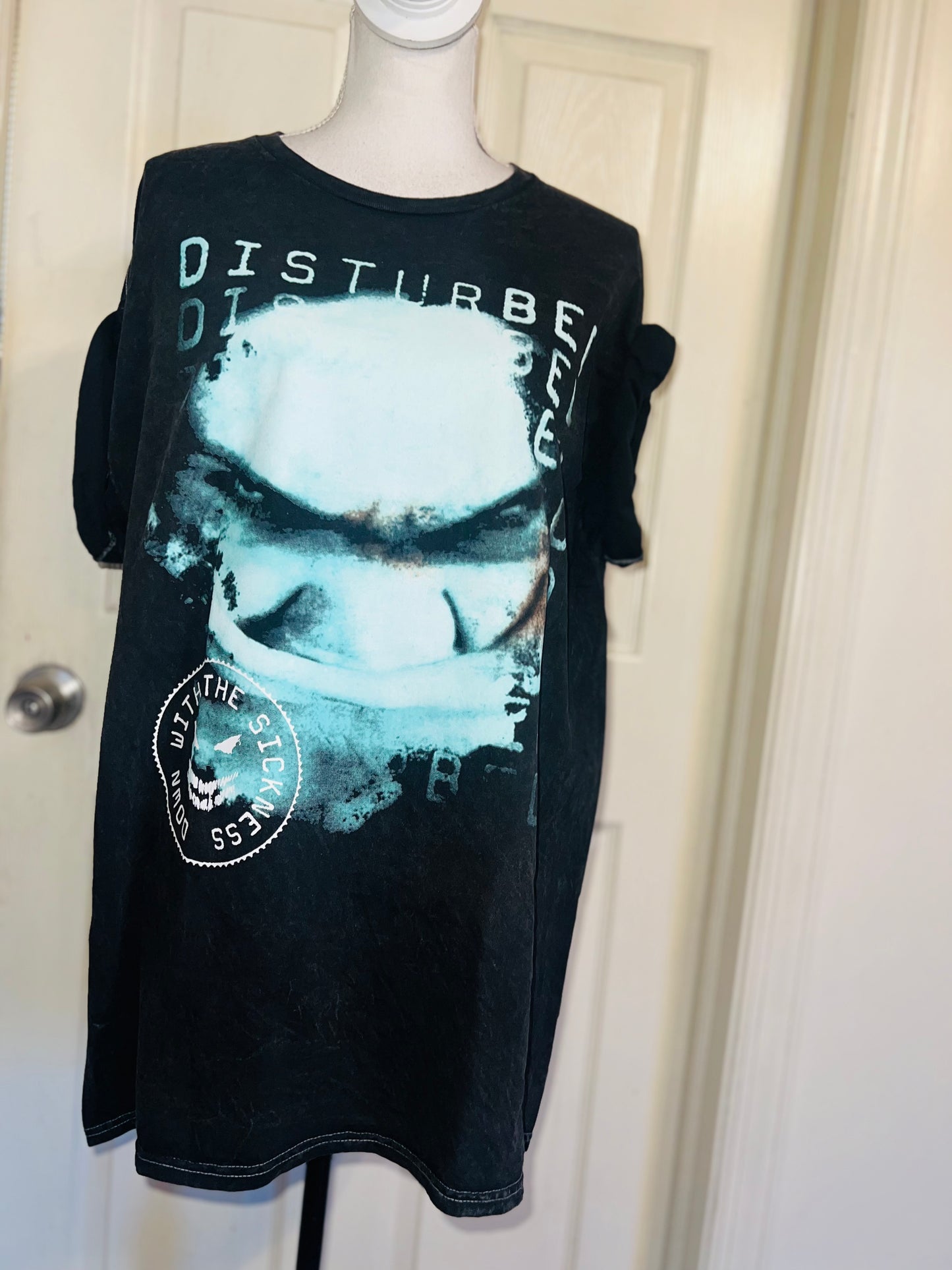 Disturbed Oversized Distressed Tee