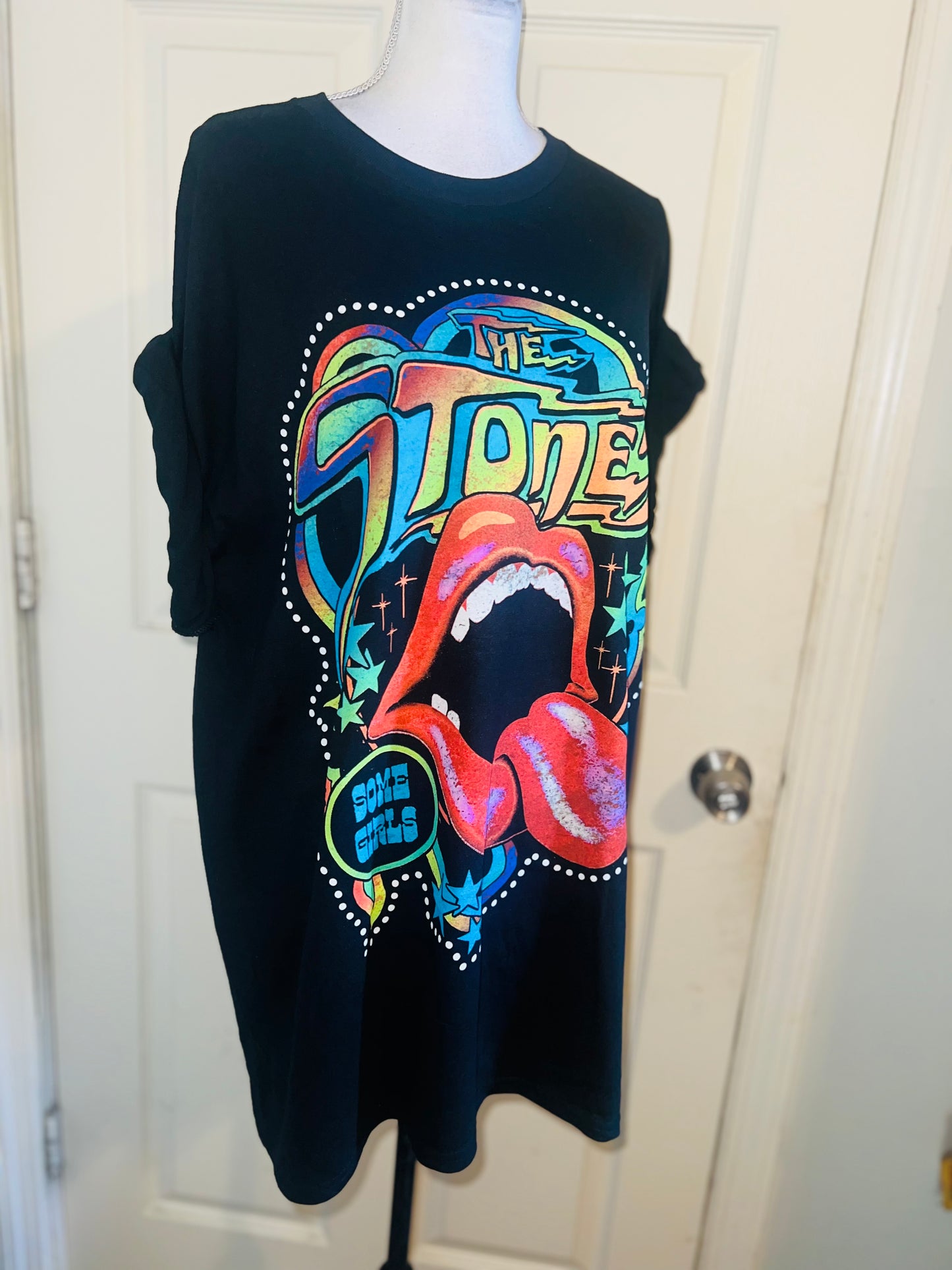 Rolling Stones Oversized Distressed Tee