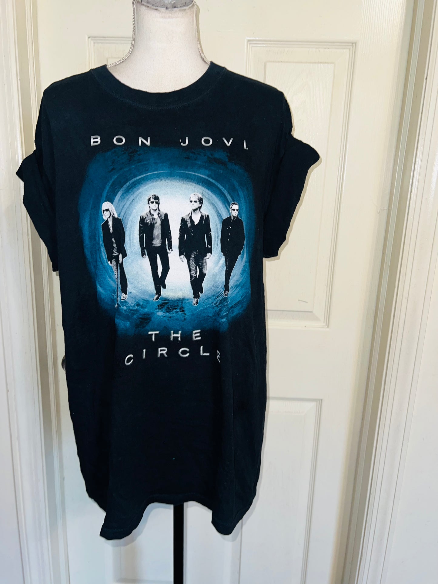 Bon Jovi Double Sided Oversized Distressed Tee