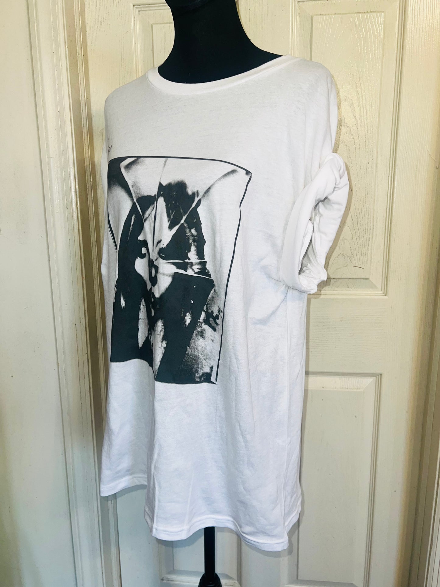 Lady Gaga Oversized Distressed Tee