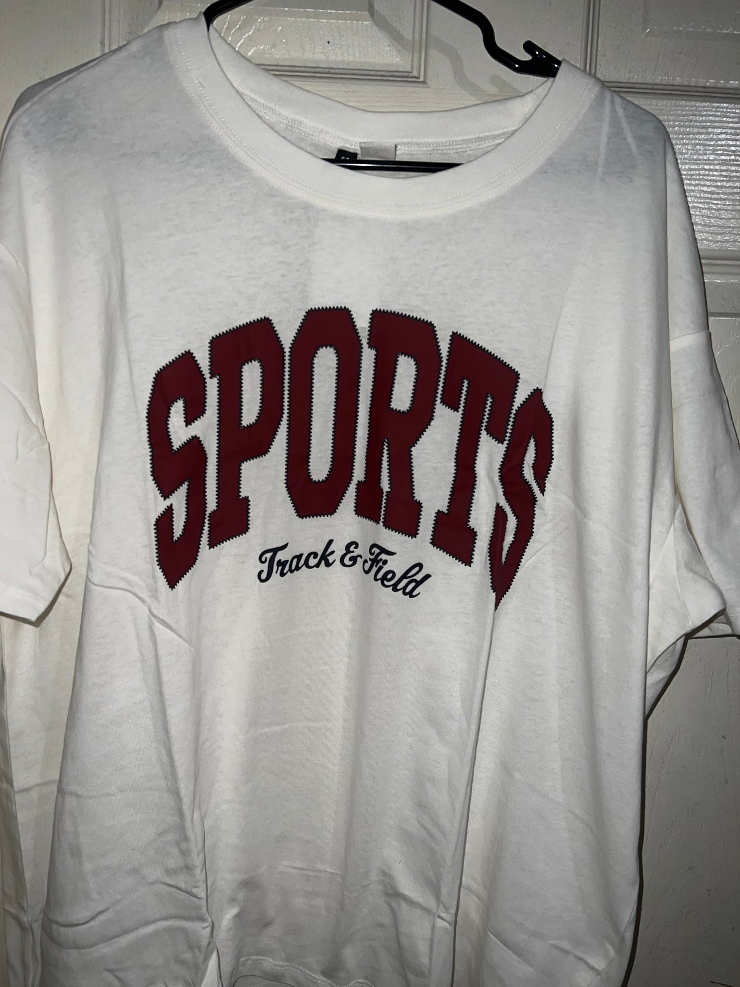 Sports Oversized Distressed Tee