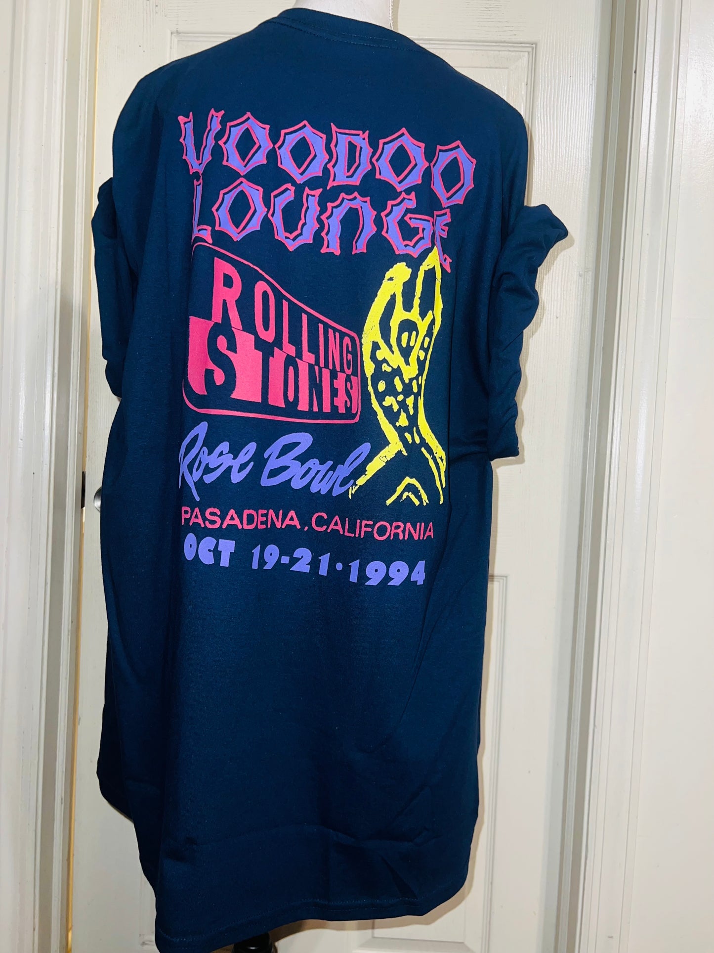 The Rolling Stones Double Sided Oversized Distressed Tee