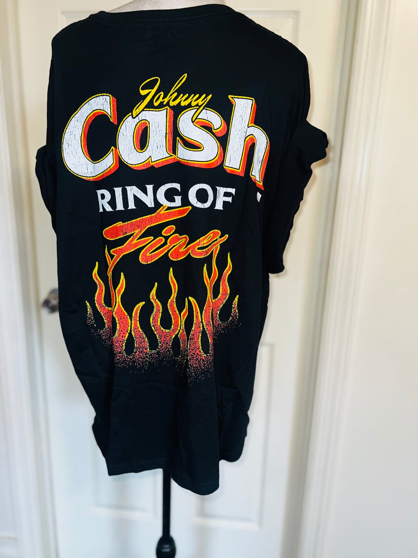 Johnny Cash Double Sided Oversized Distressed Tee