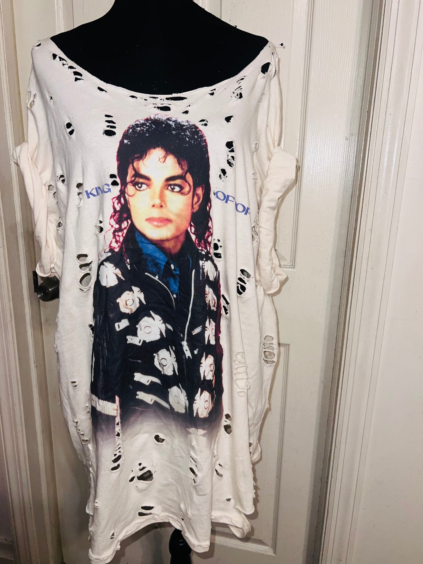 Michael Jackson Oversized Distressed Tee