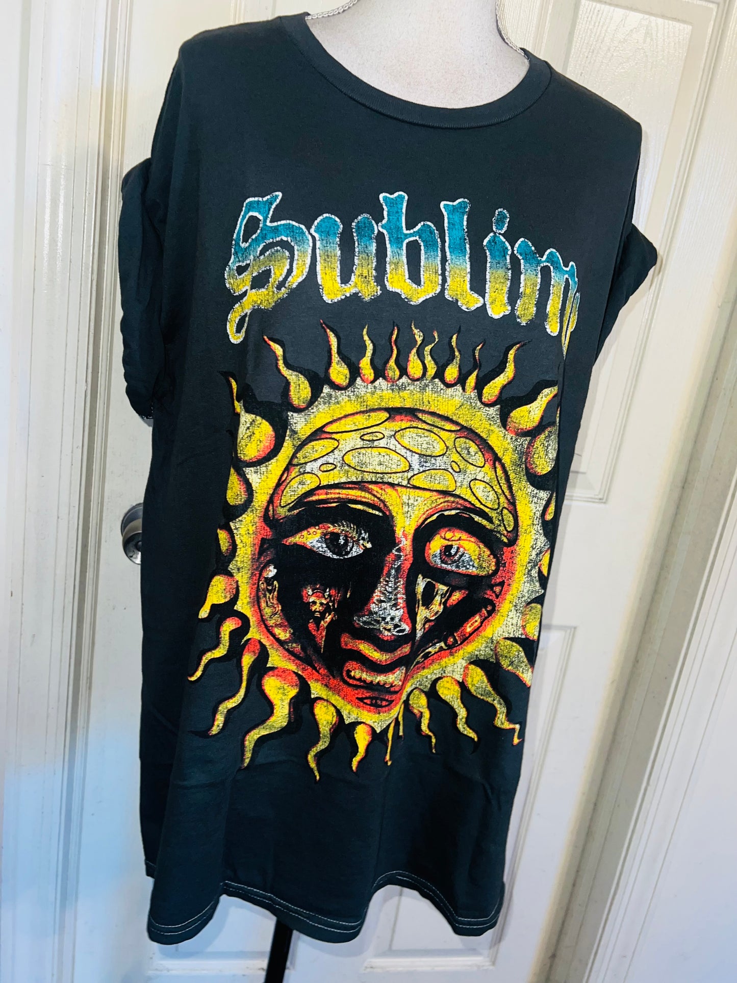 Sublime Double Sided Oversized Distressed Tee