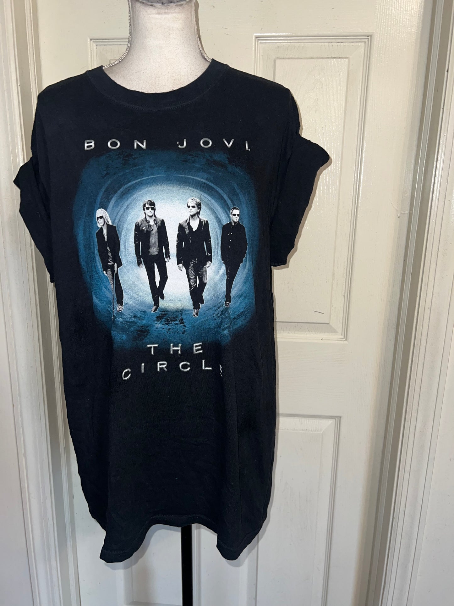 Bon Jovi Double Sided Oversized Distressed Tee