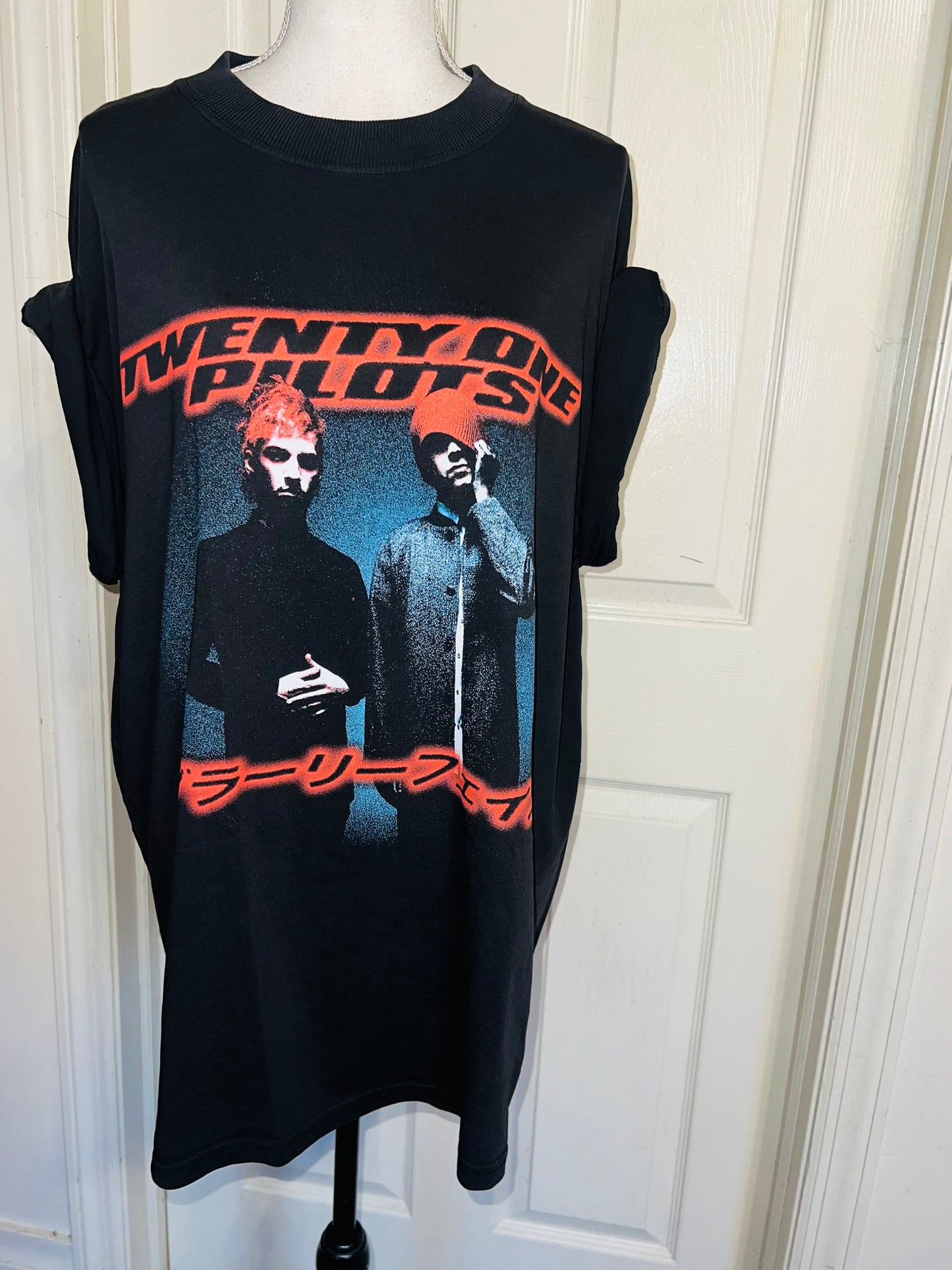 Twenty One Pilots Oversized Distressed Tee