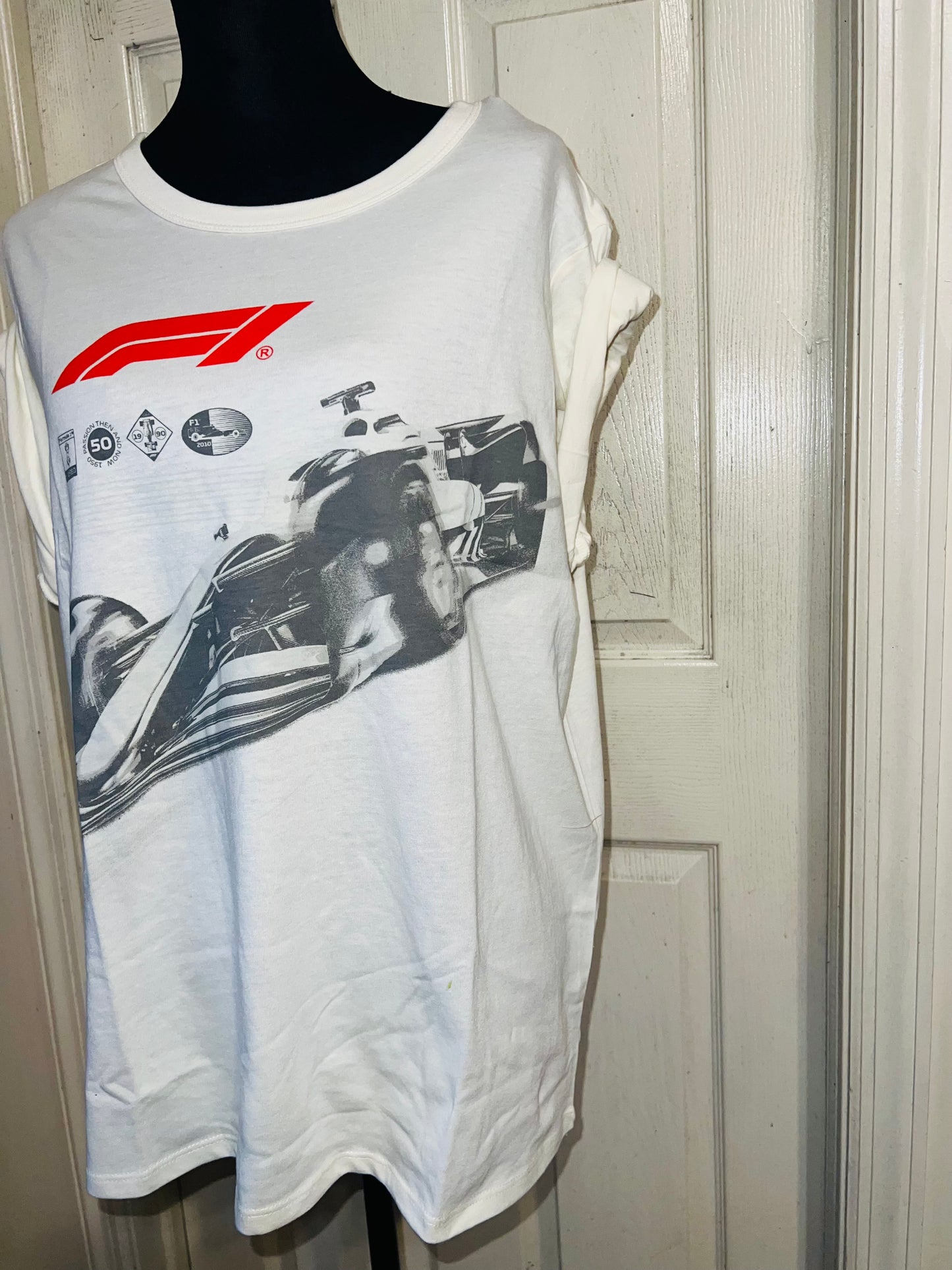 Formula 1 Oversized Distressed Tee