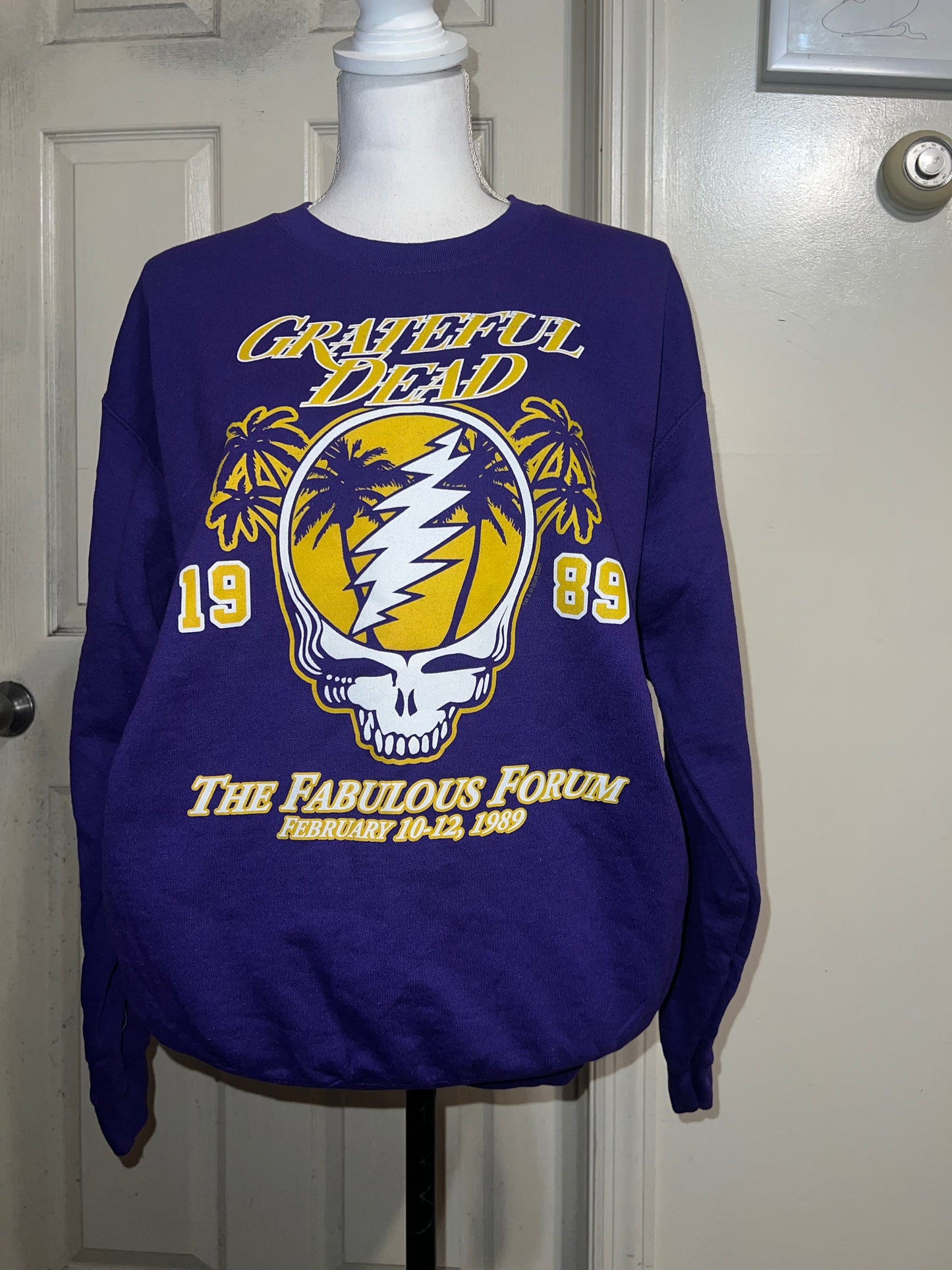 Grateful Dead Oversized Distressed Sweatshirt