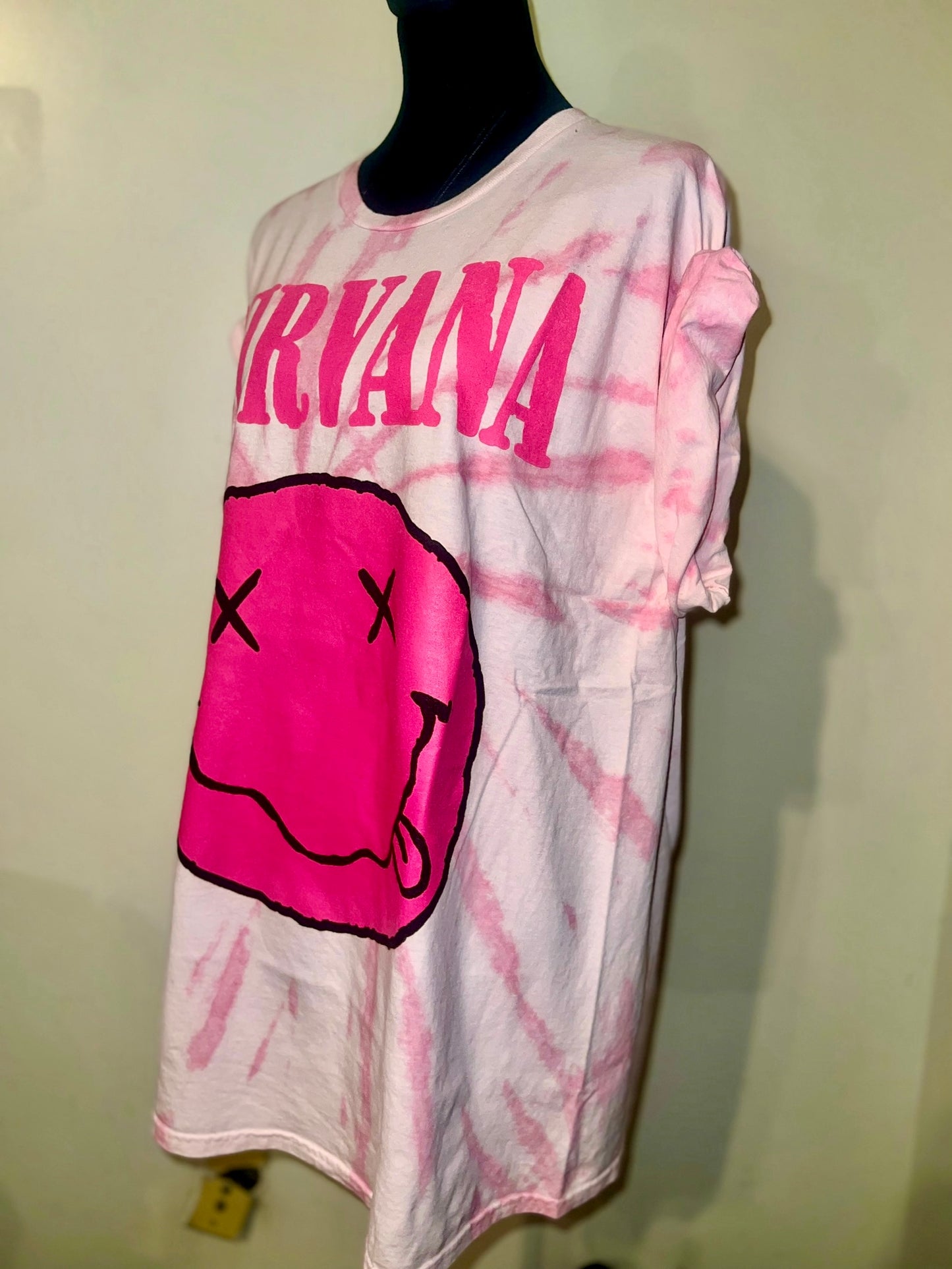 Nirvana Oversized Distressed Tee