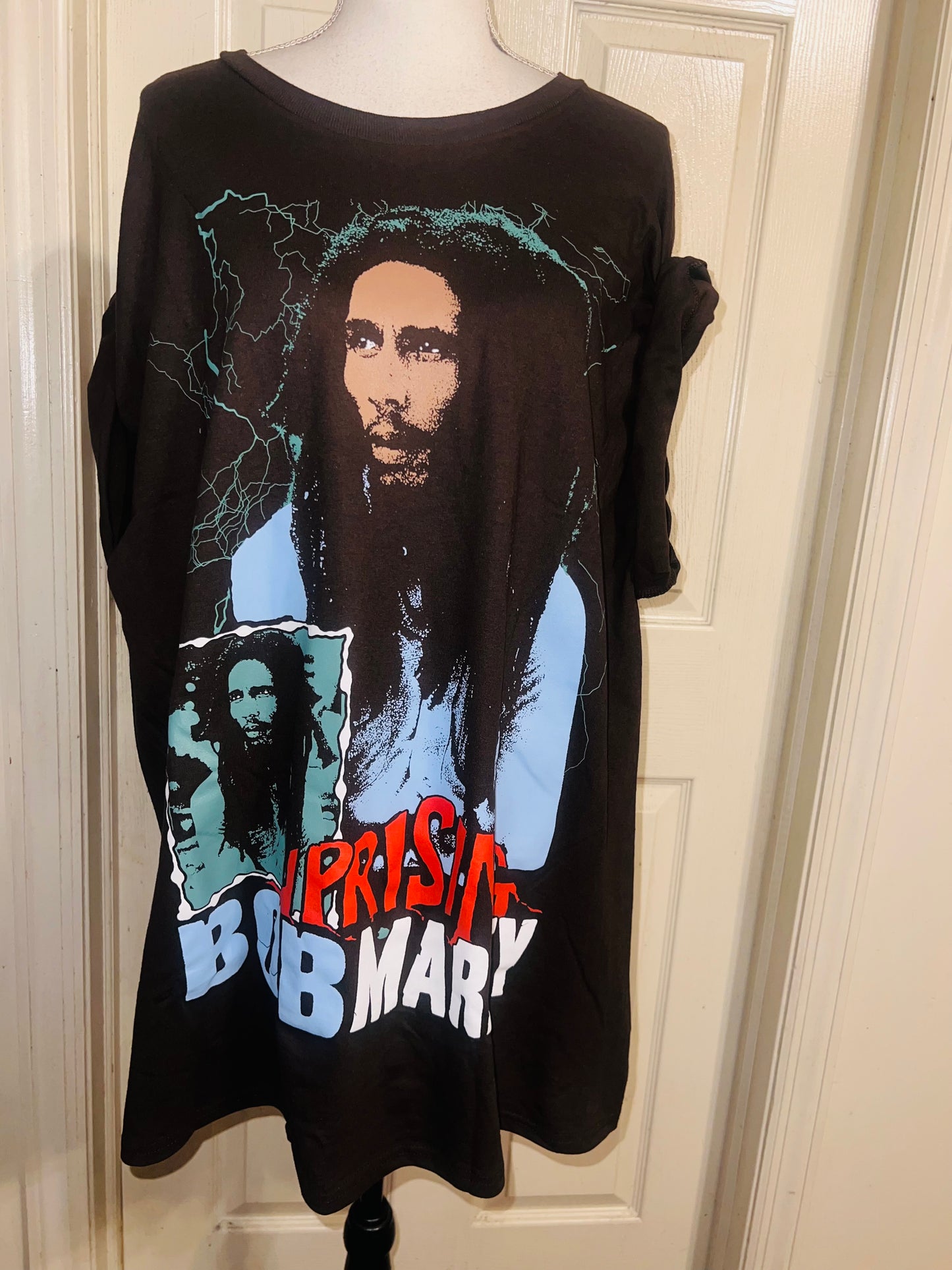 Bob Marley Oversized Distressed Tee