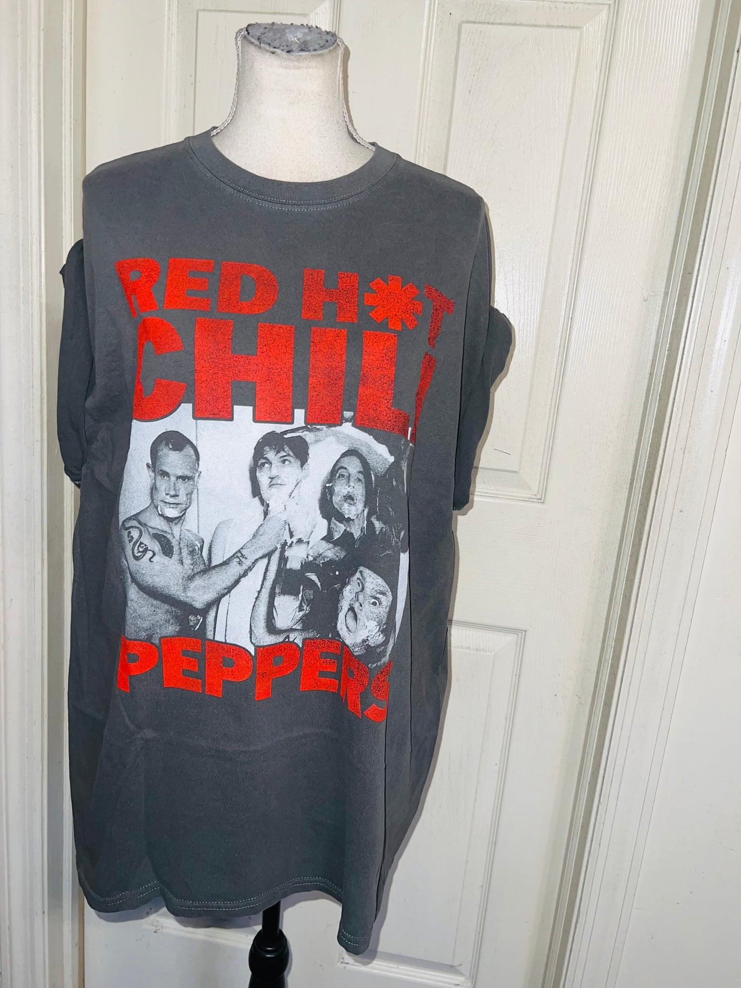 Red Hot Chili Peppers Oversized Distressed Tee