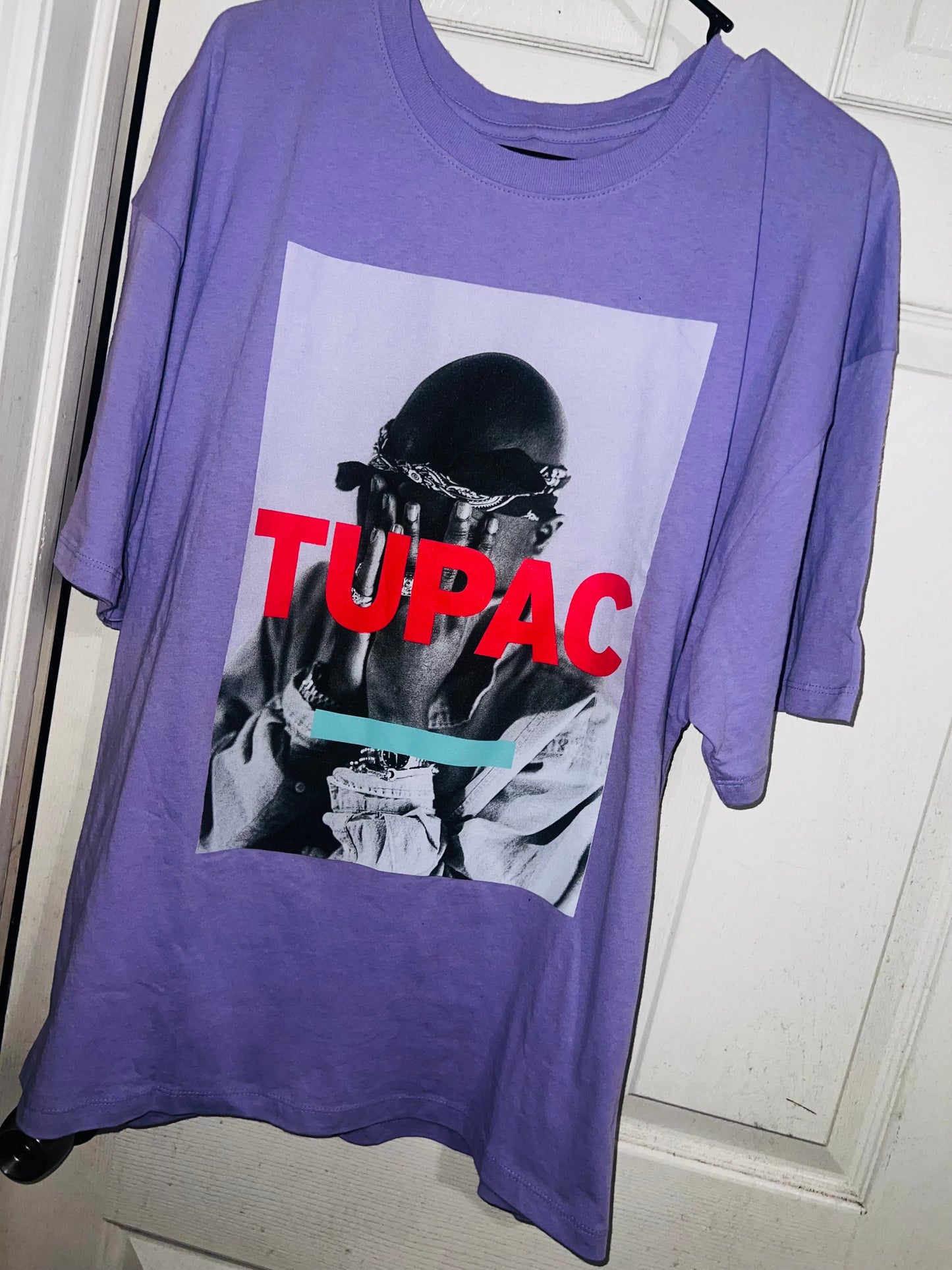 Tupac Oversized Distressed Tee
