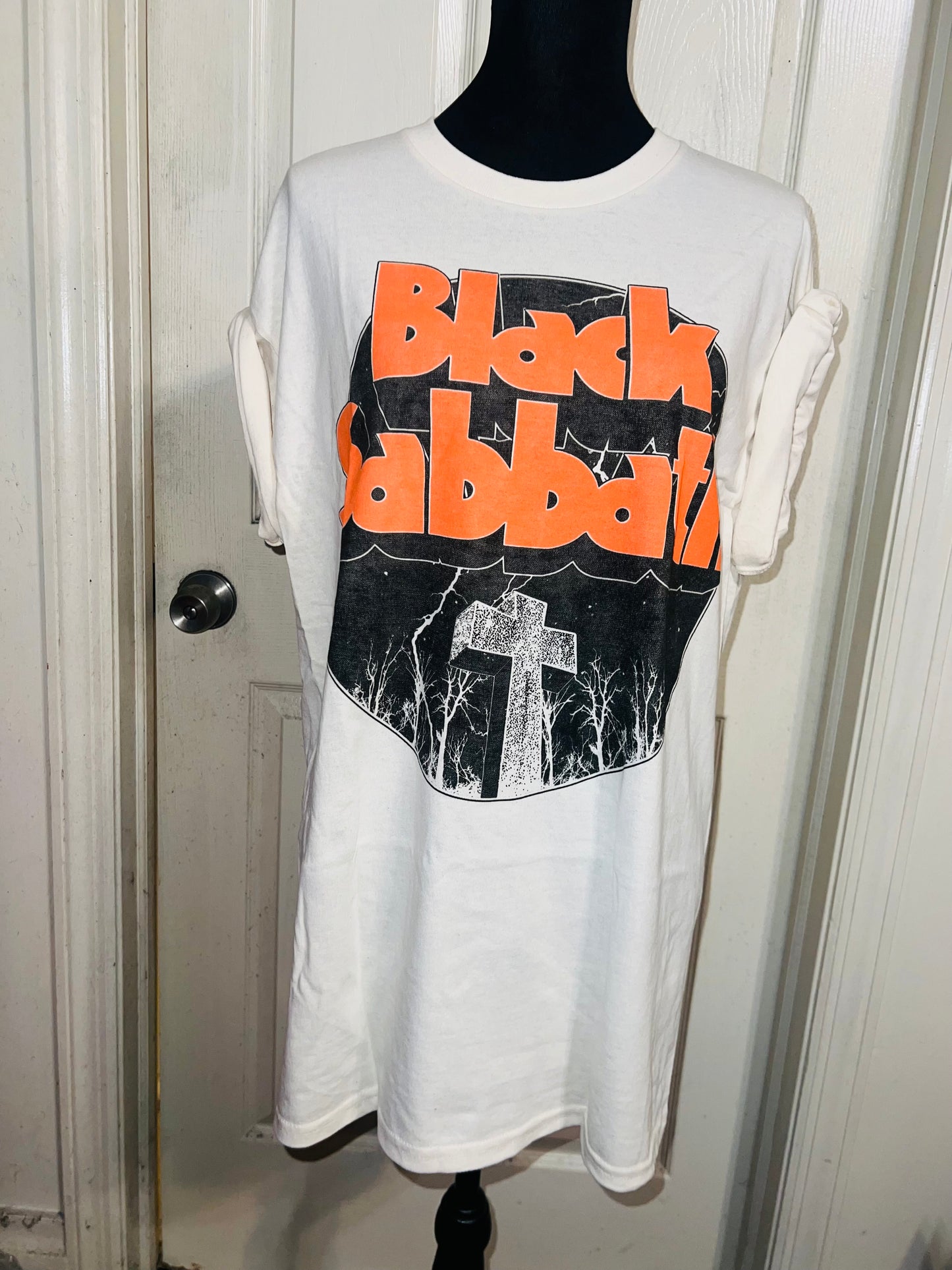 Black Sabbath Oversized Distressed T-Shirt