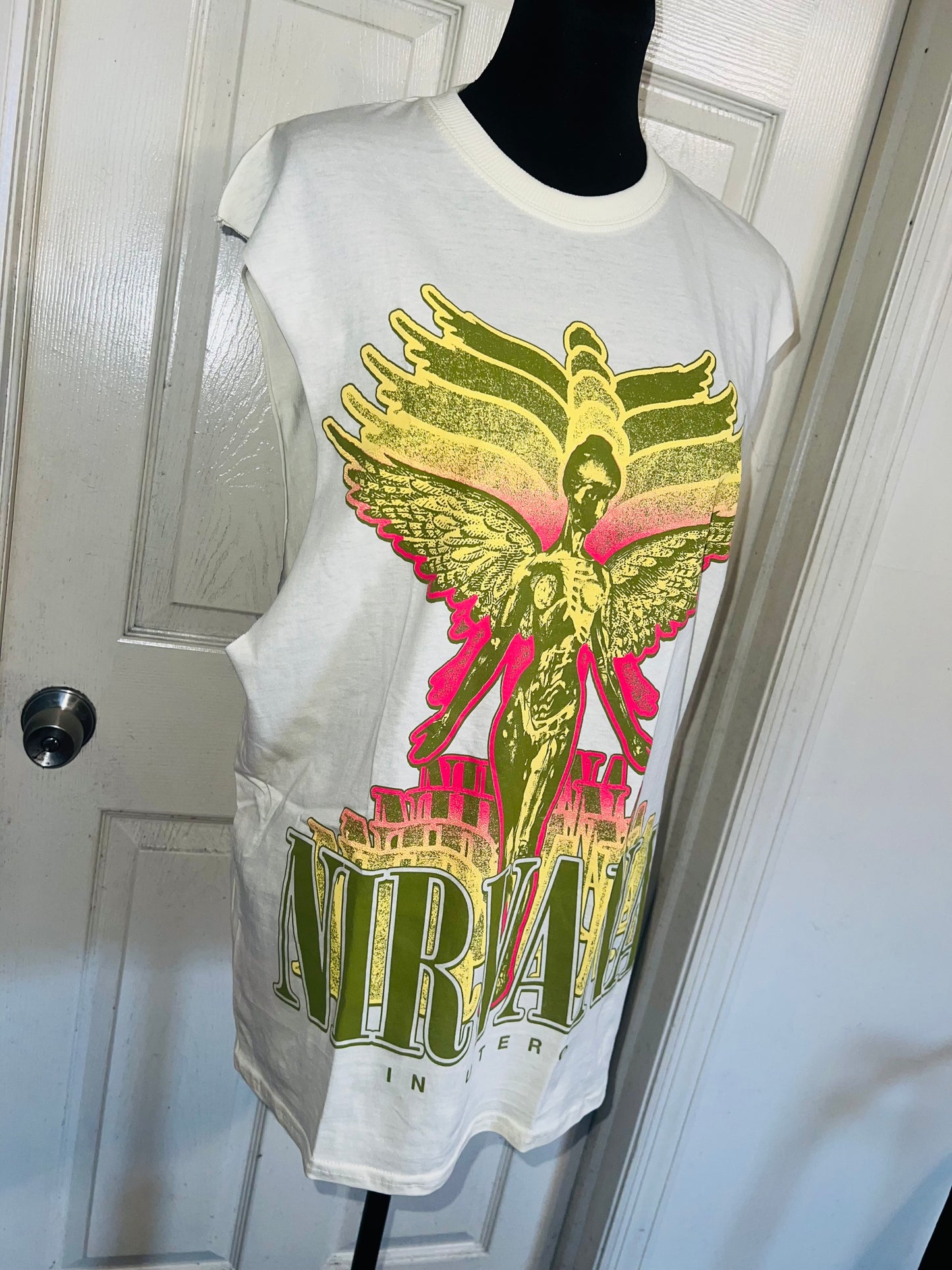 Nirvana Oversized Distressed Tank