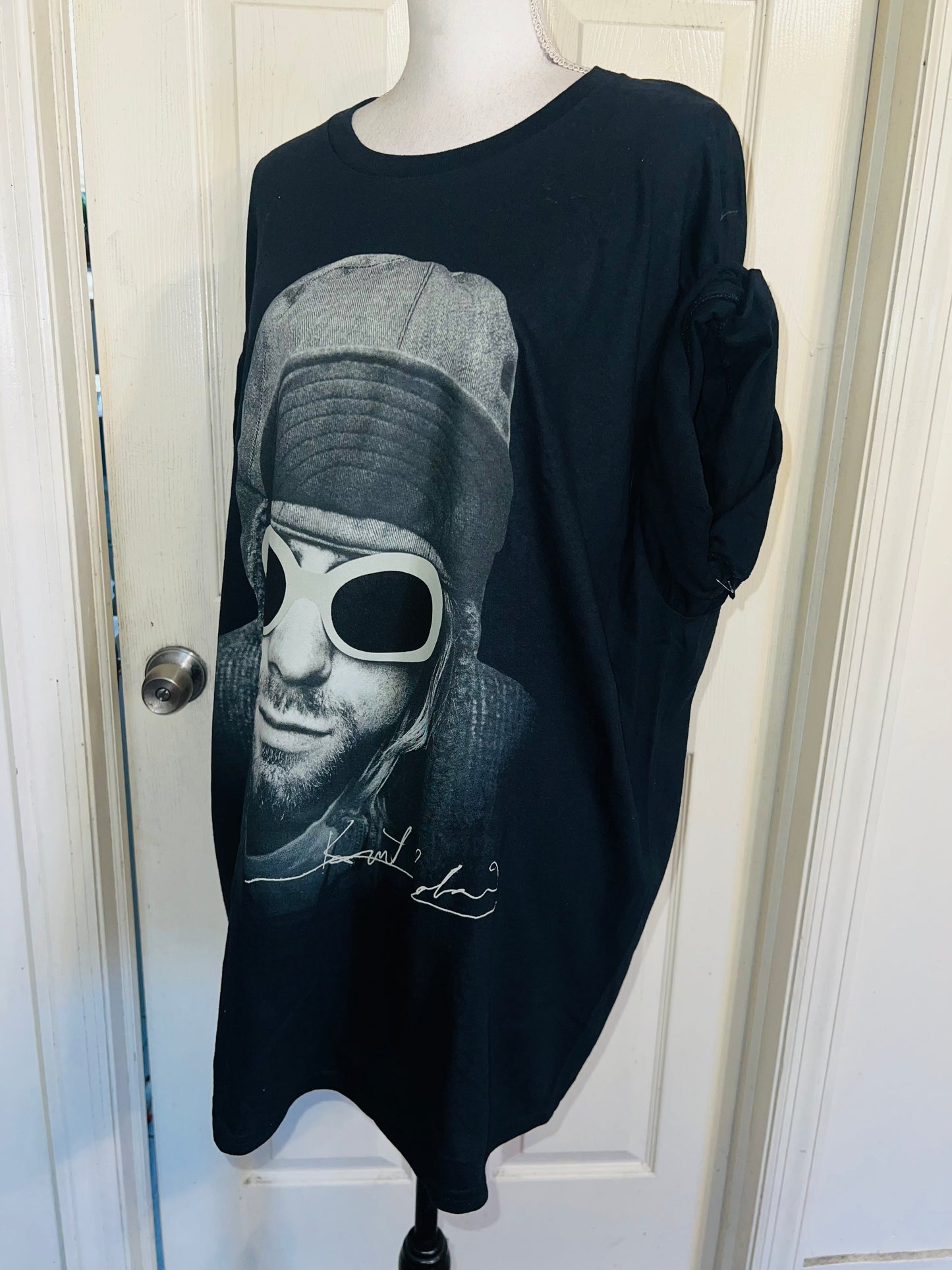 Kurt Cobain Oversized Distressed Tee
