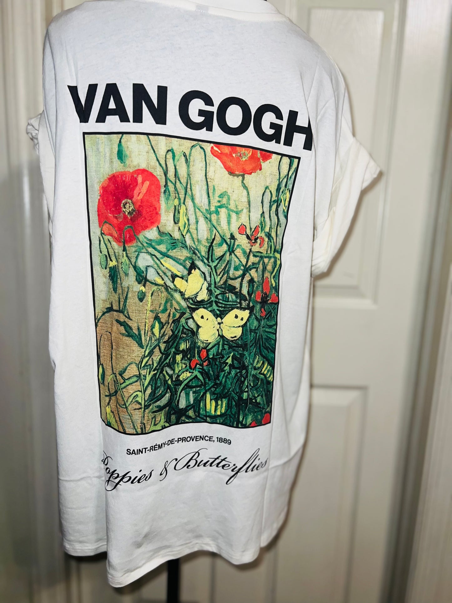 Vincent Van Gogh Double Sided Oversized Distressed Tee