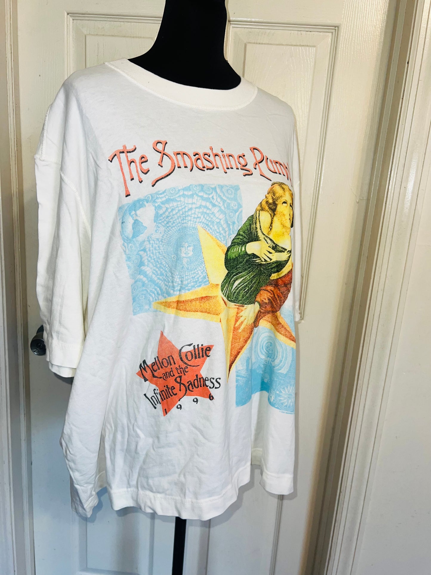 The Smashing Pumpkins Double Sided Oversized Distressed Tee