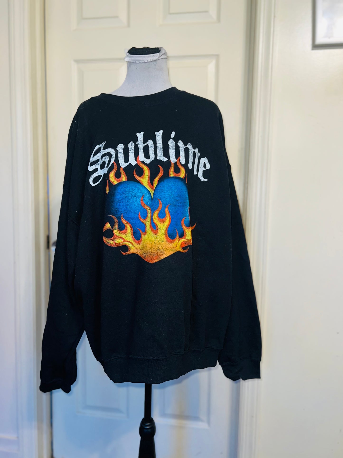 Sublime Oversized Distressed Sweatshirt