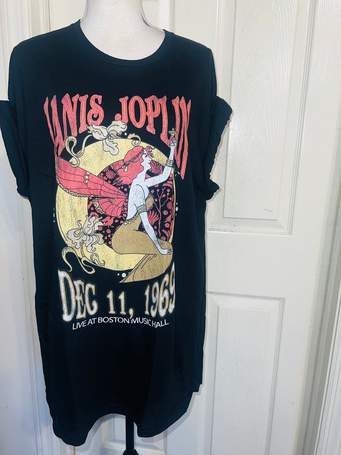 Janis Joplin Oversized Distressed Tee