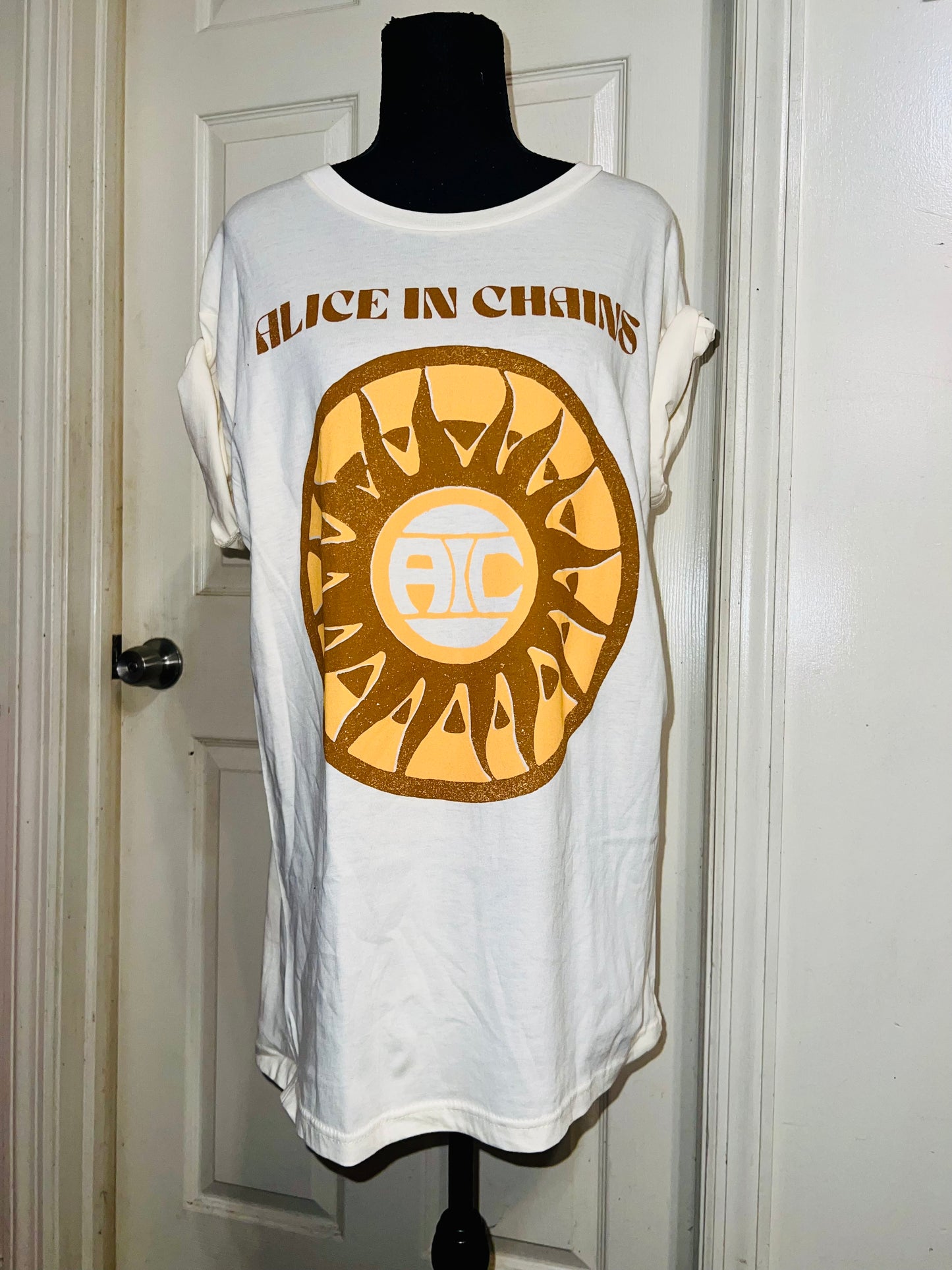Alice In Chains Oversized Distressed Tee