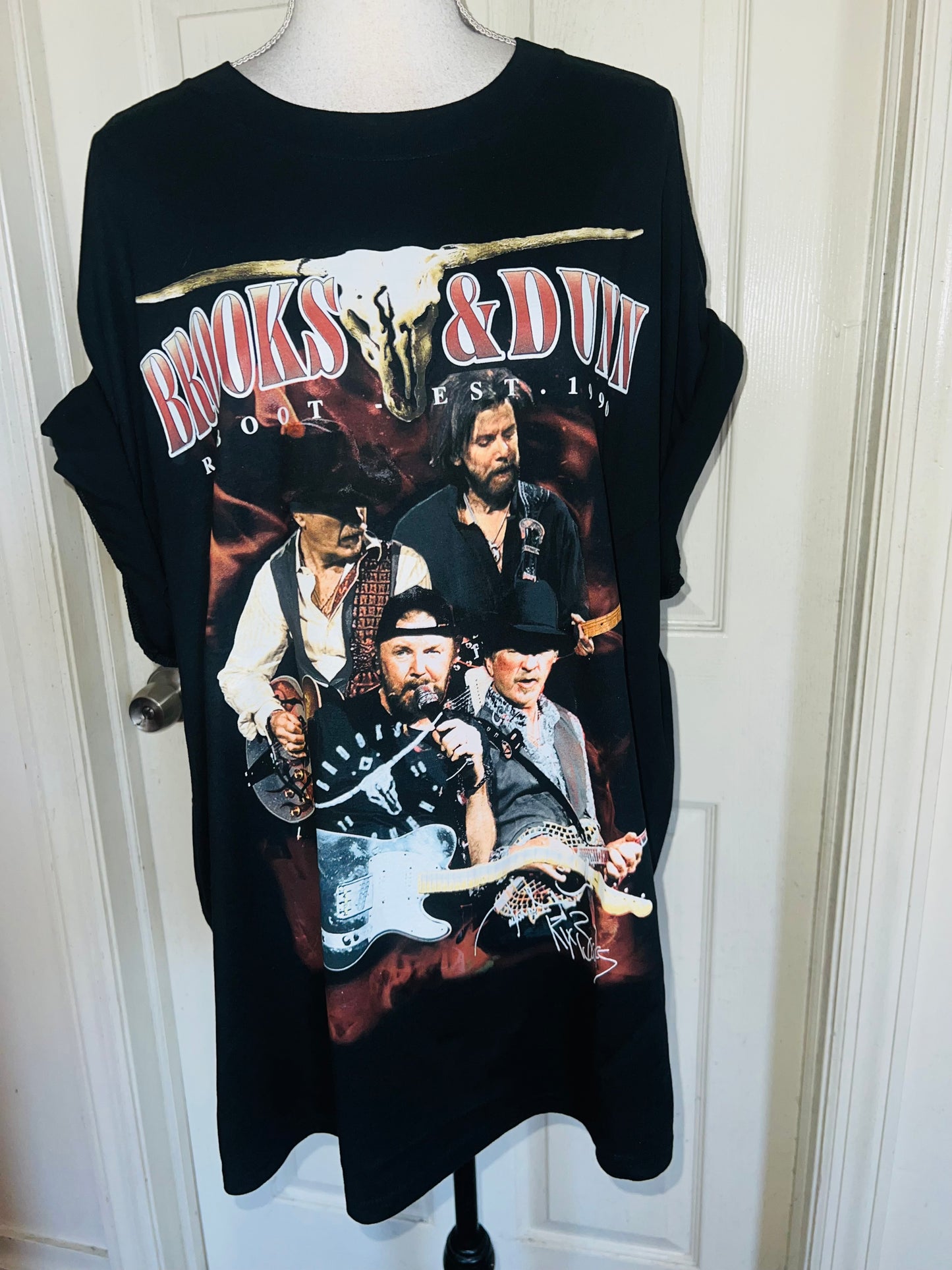 Brooks & Dunn Oversized Distressed Tee