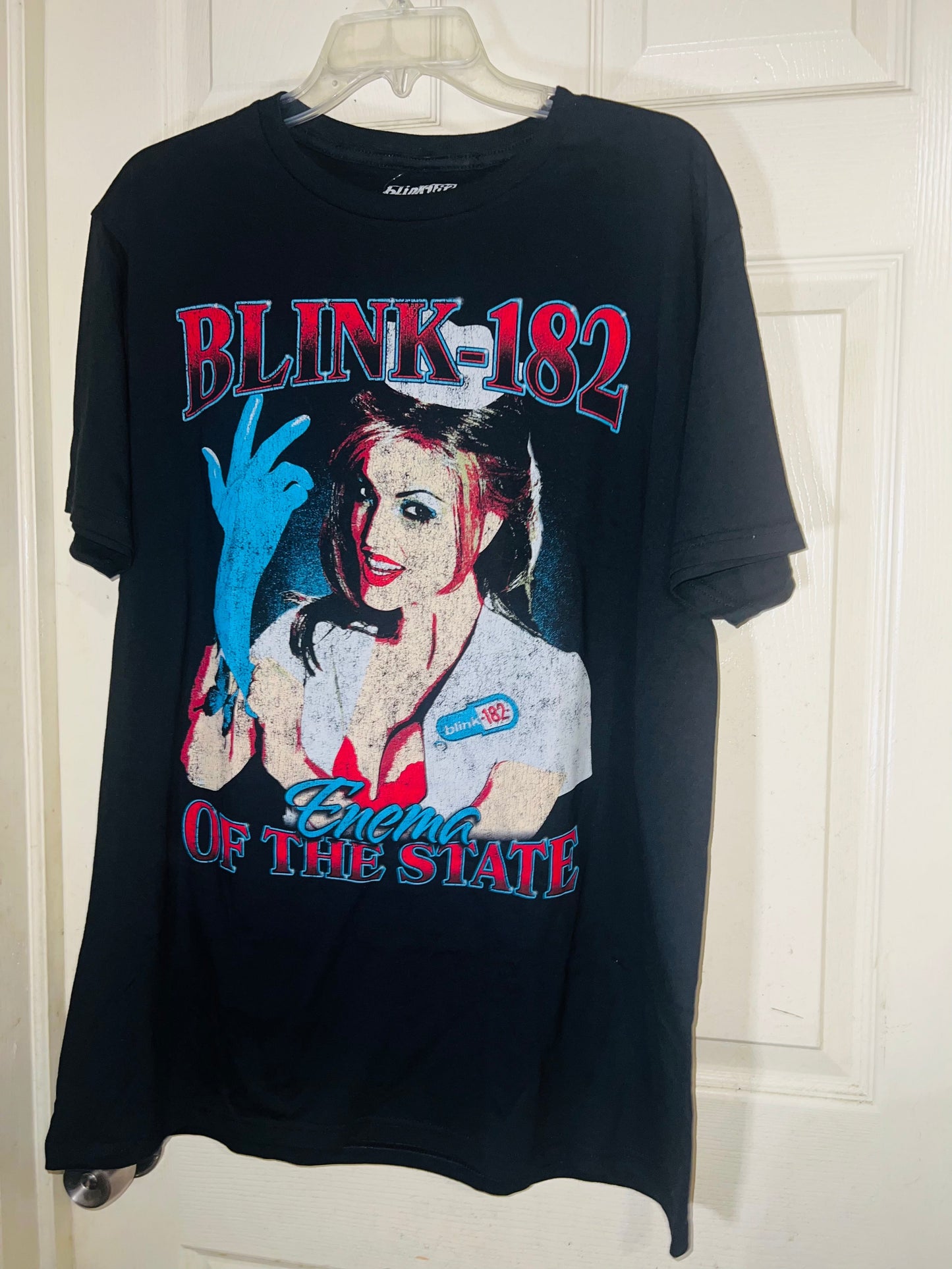 Blink 182 Oversized Distressed Tee