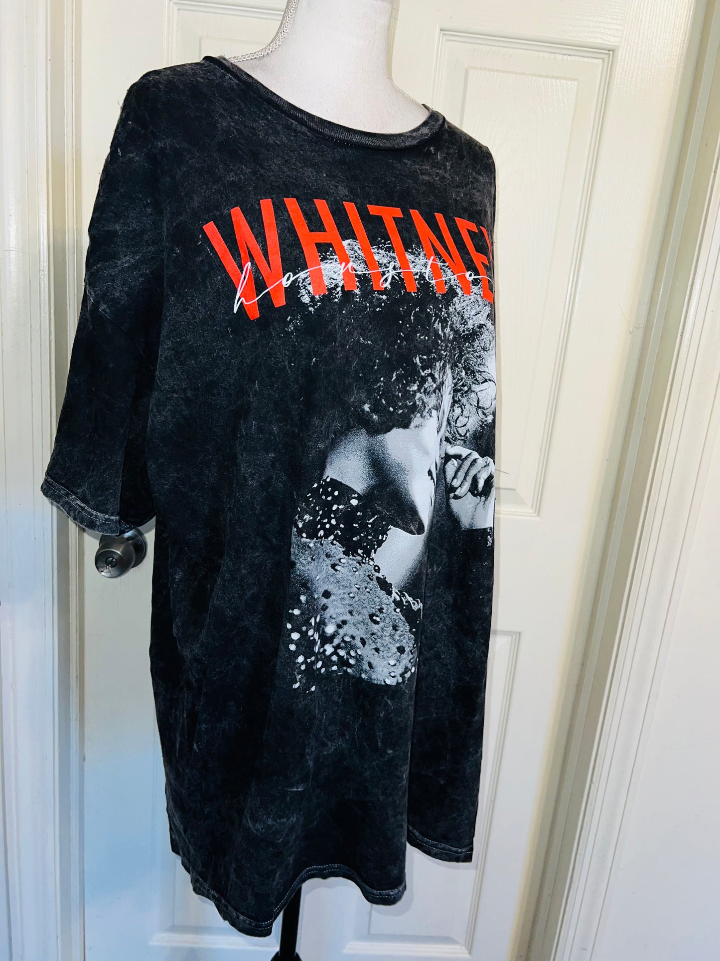 Whitney Houston Oversized Distressed Tee