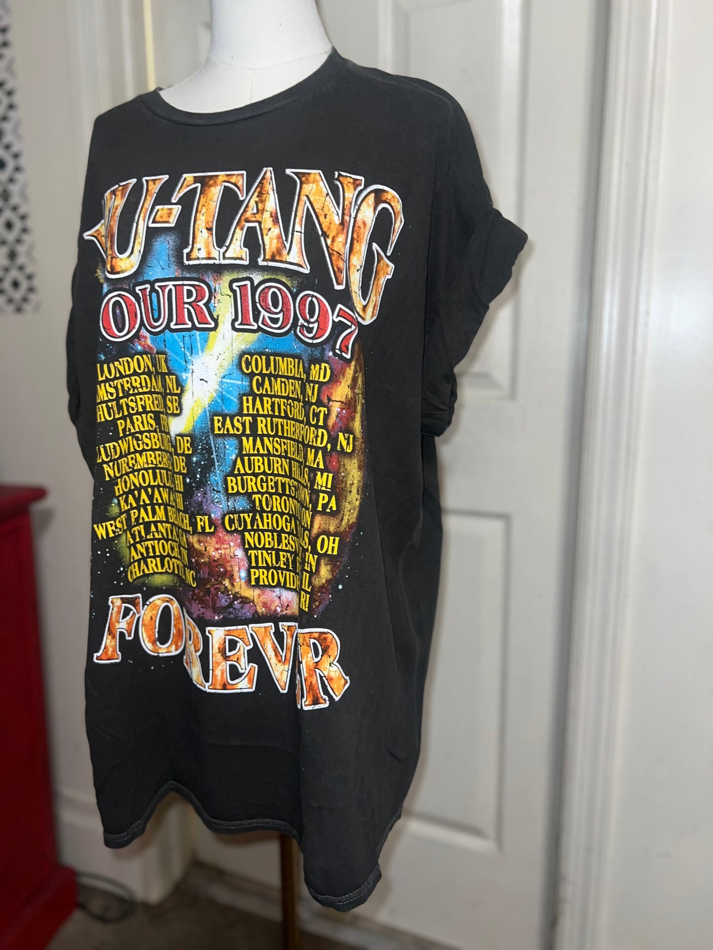 Wu-Tang Clan Tour Oversized Distressed Tee