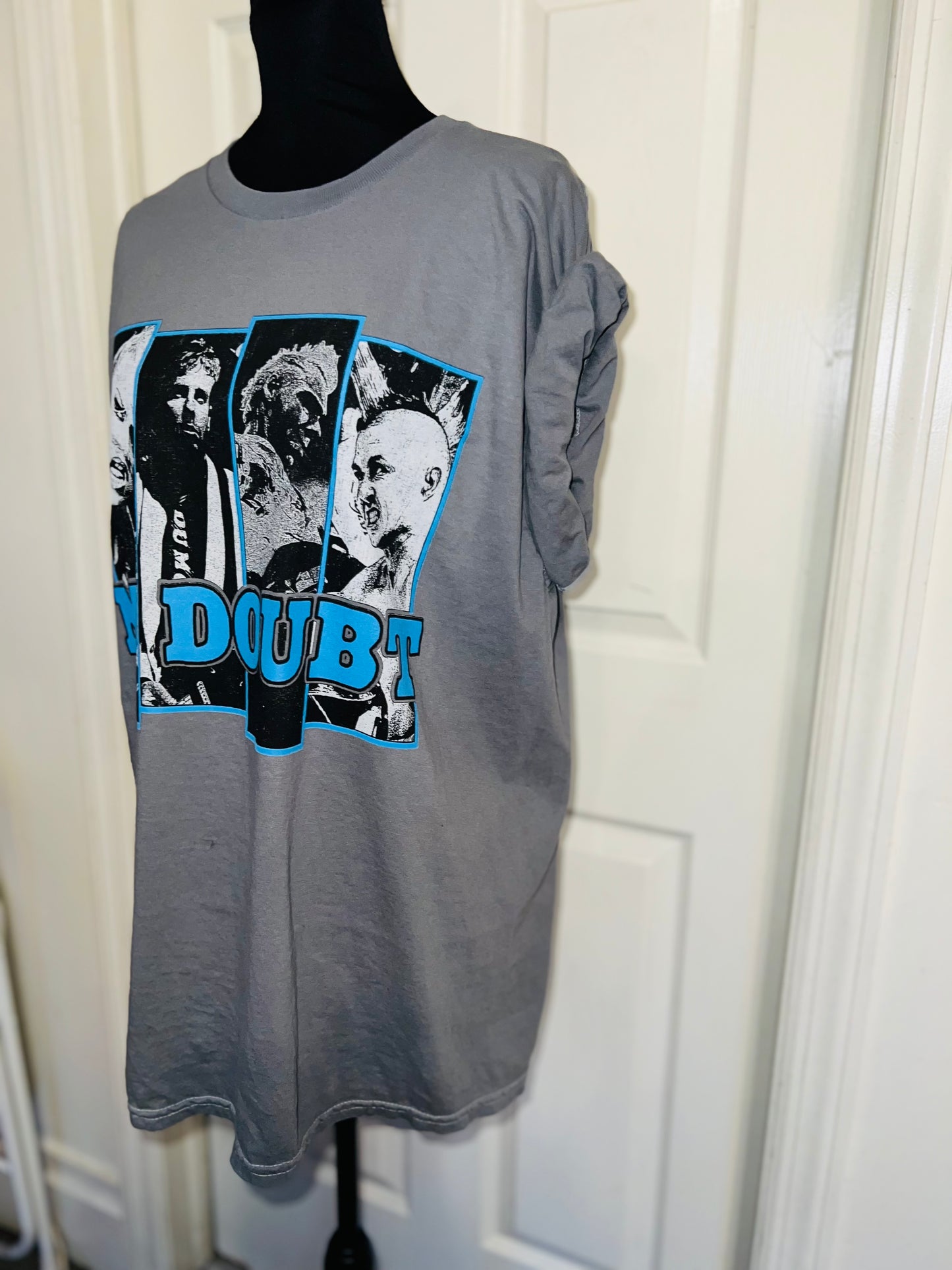 No Doubt Oversized Distressed Tee