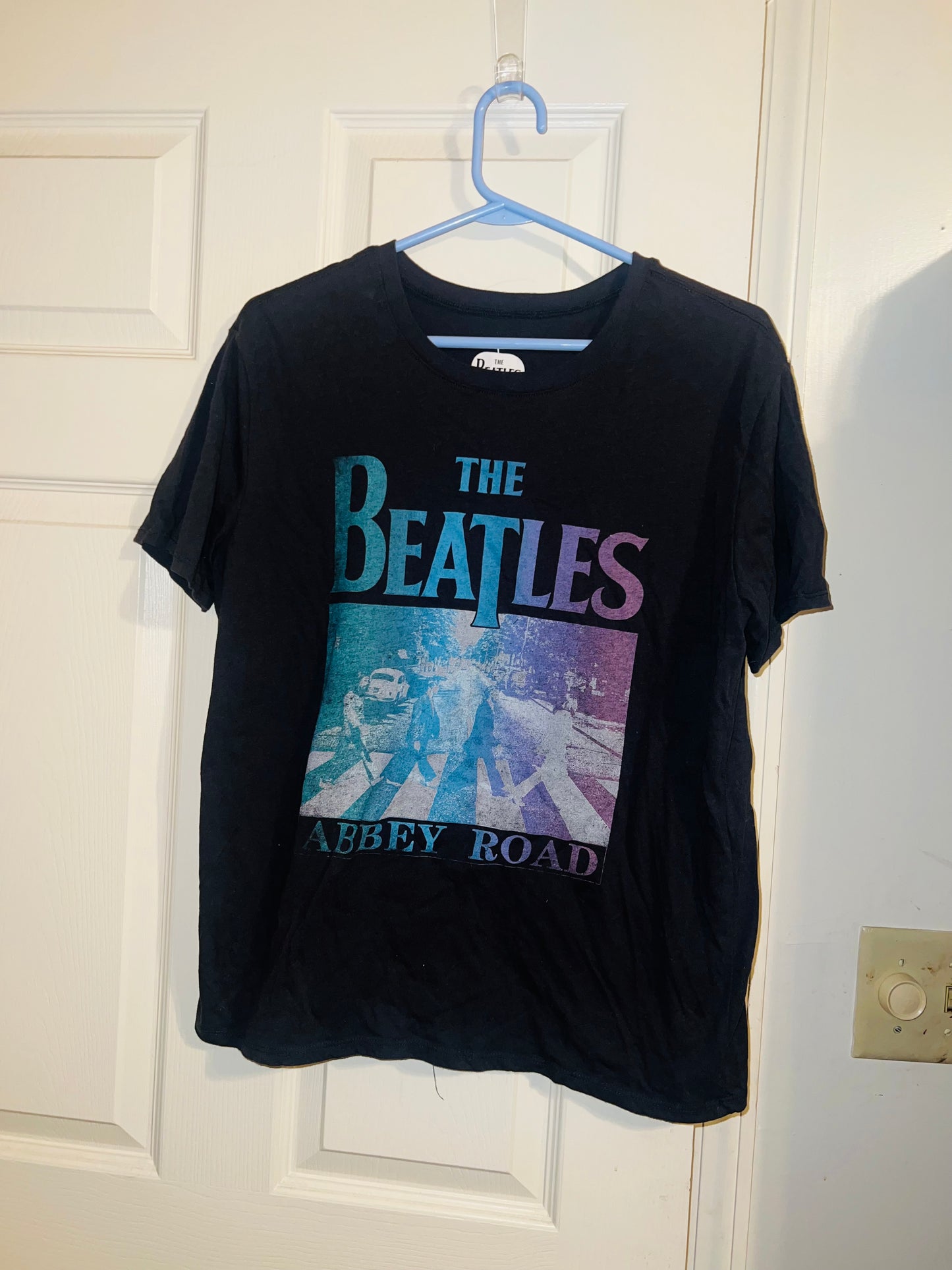 Bleached Beatles Abbey Road OS Distressed Tee