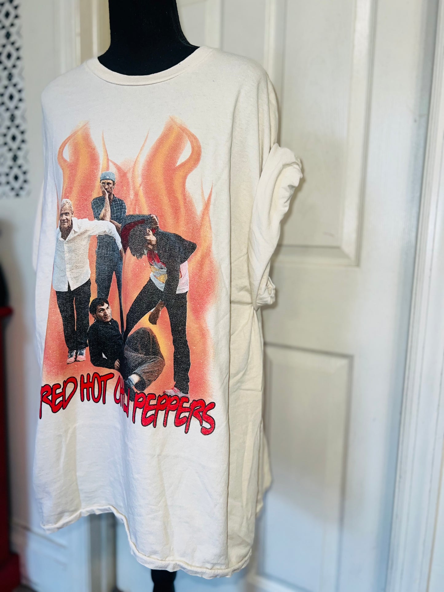 Red Hot Chili Peppers Oversized Distressed Tee