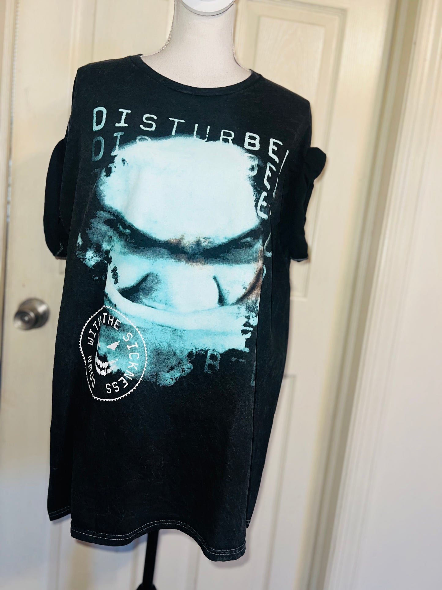Disturbed Oversized Distressed Tee