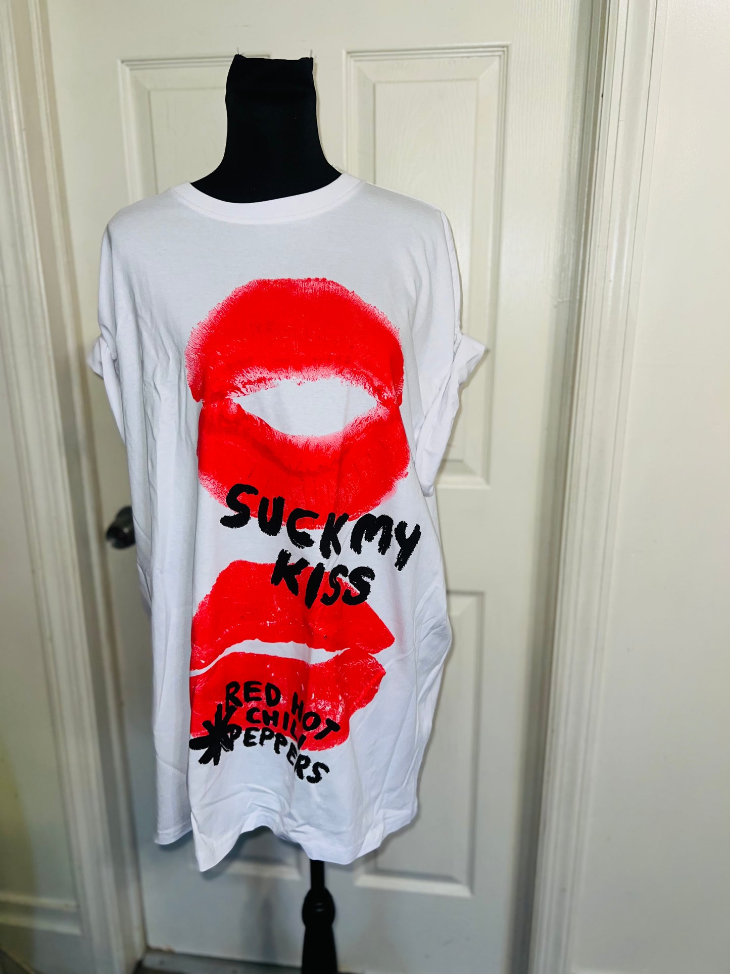 Red Hot Chili Peppers Oversized Distressed Tee