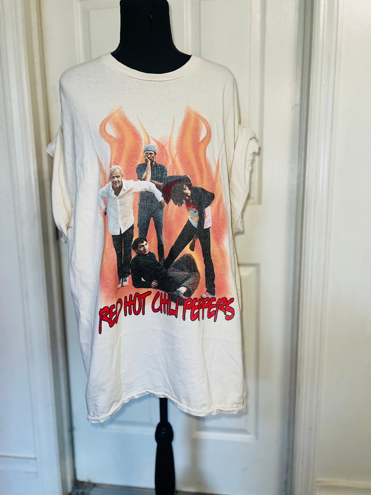 Red Hot Chili Peppers Oversized Distressed Tee
