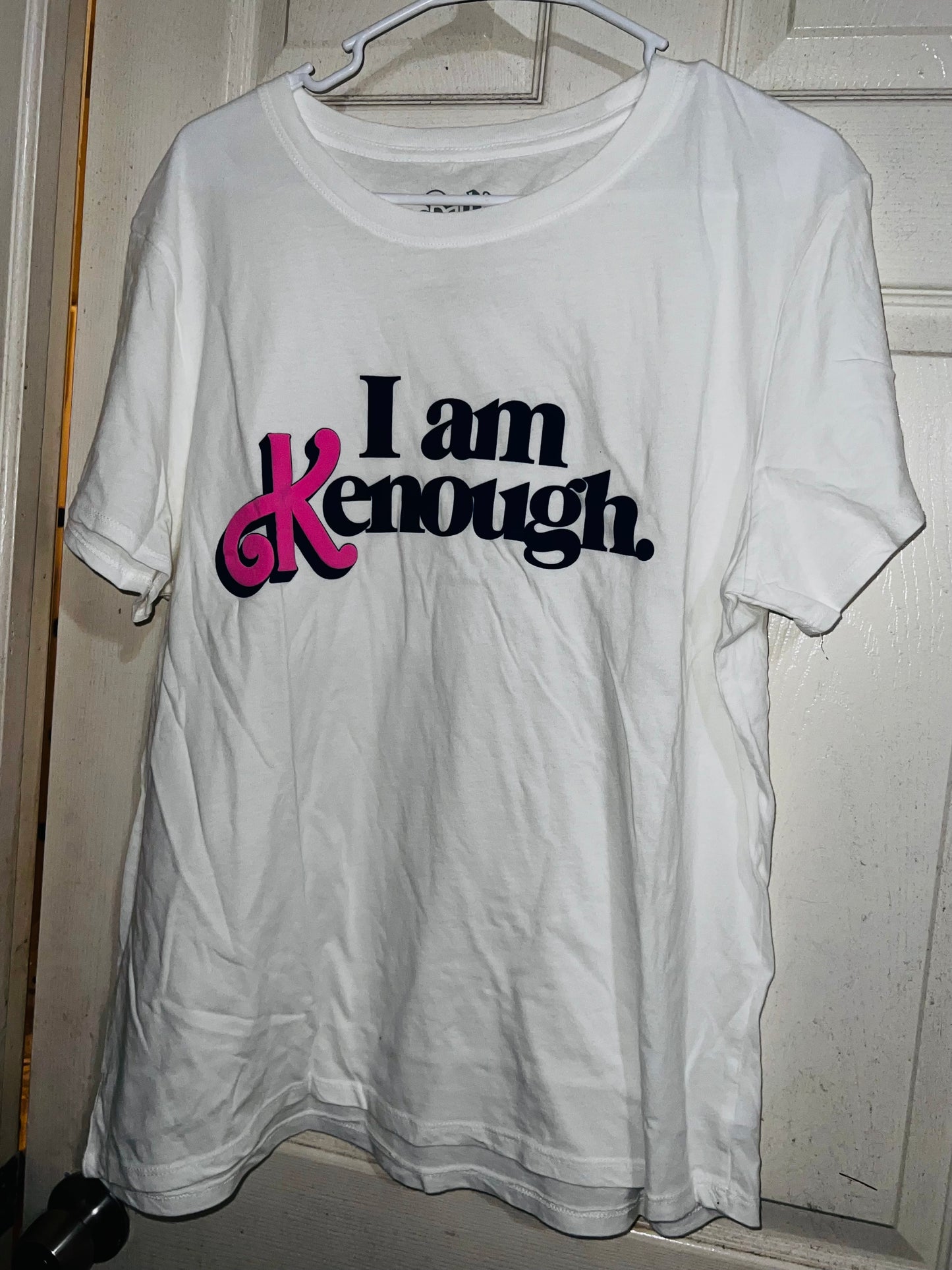 I am Kenough Oversized Distressed Tee