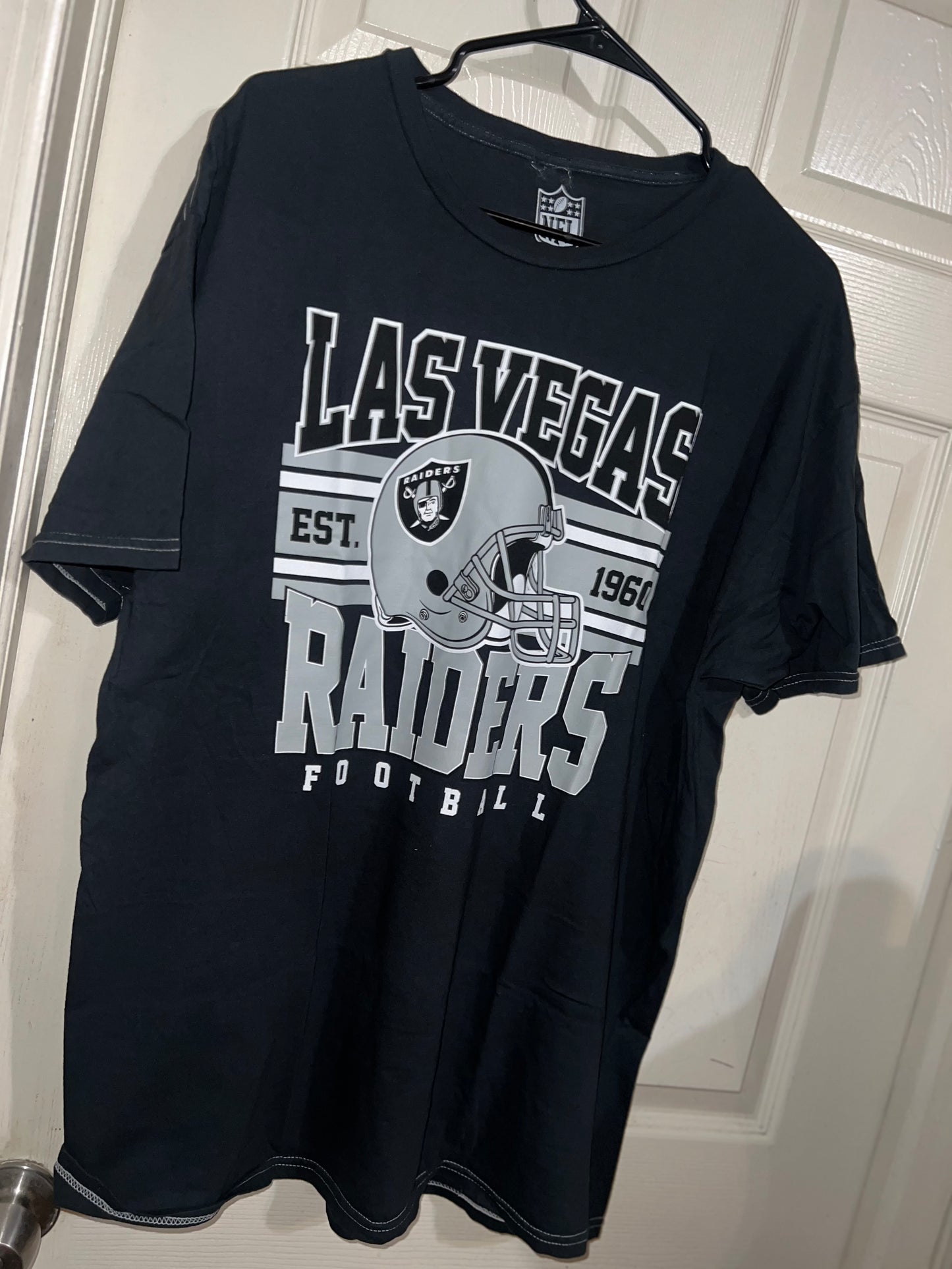 Las Vegas Raiders Oversized Distressed Tee