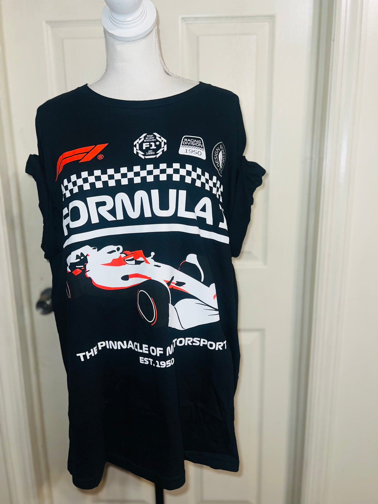 Formula 1 Oversized Distressed Tee