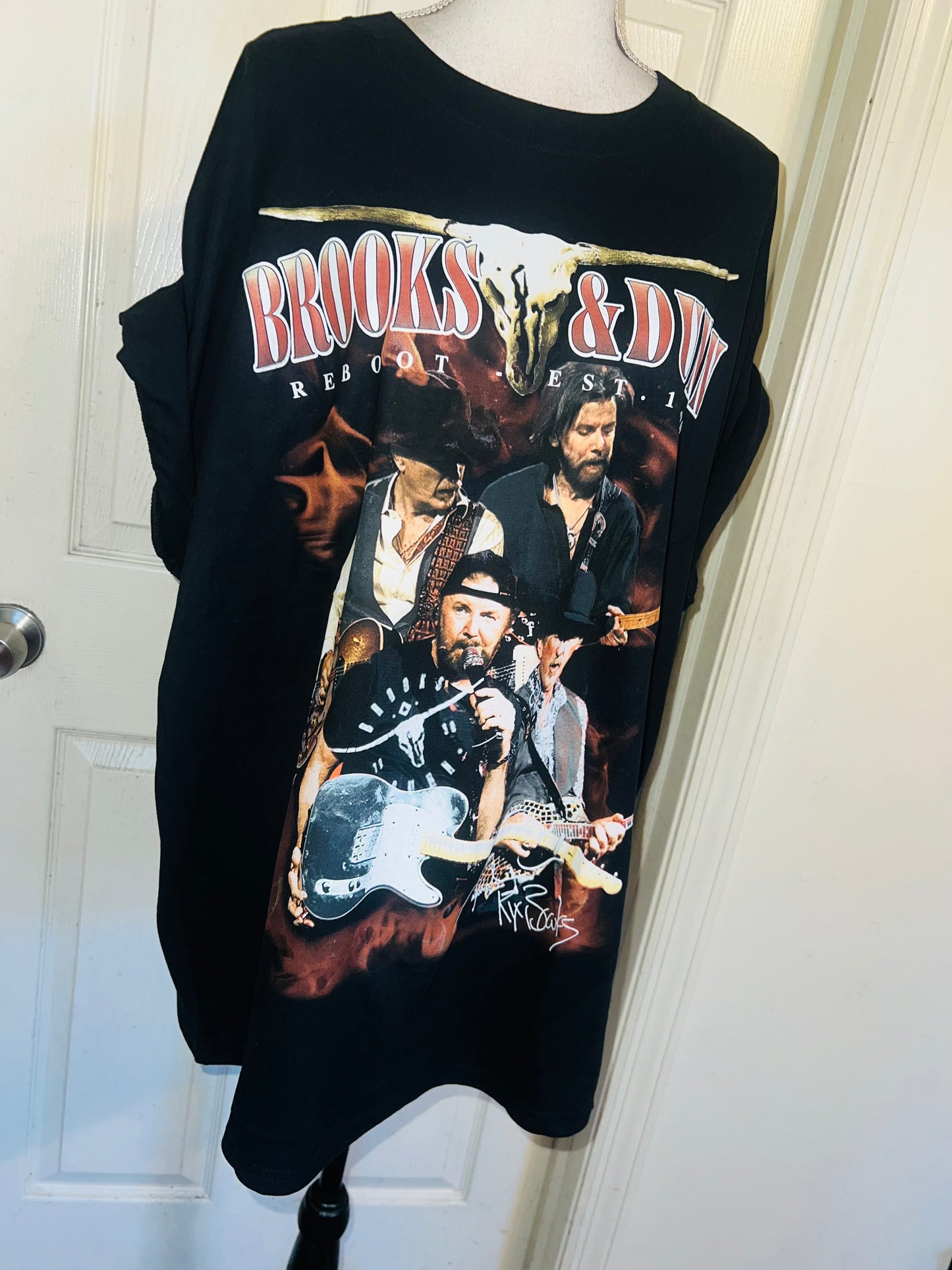 Brooks & Dunn Oversized Distressed Tee