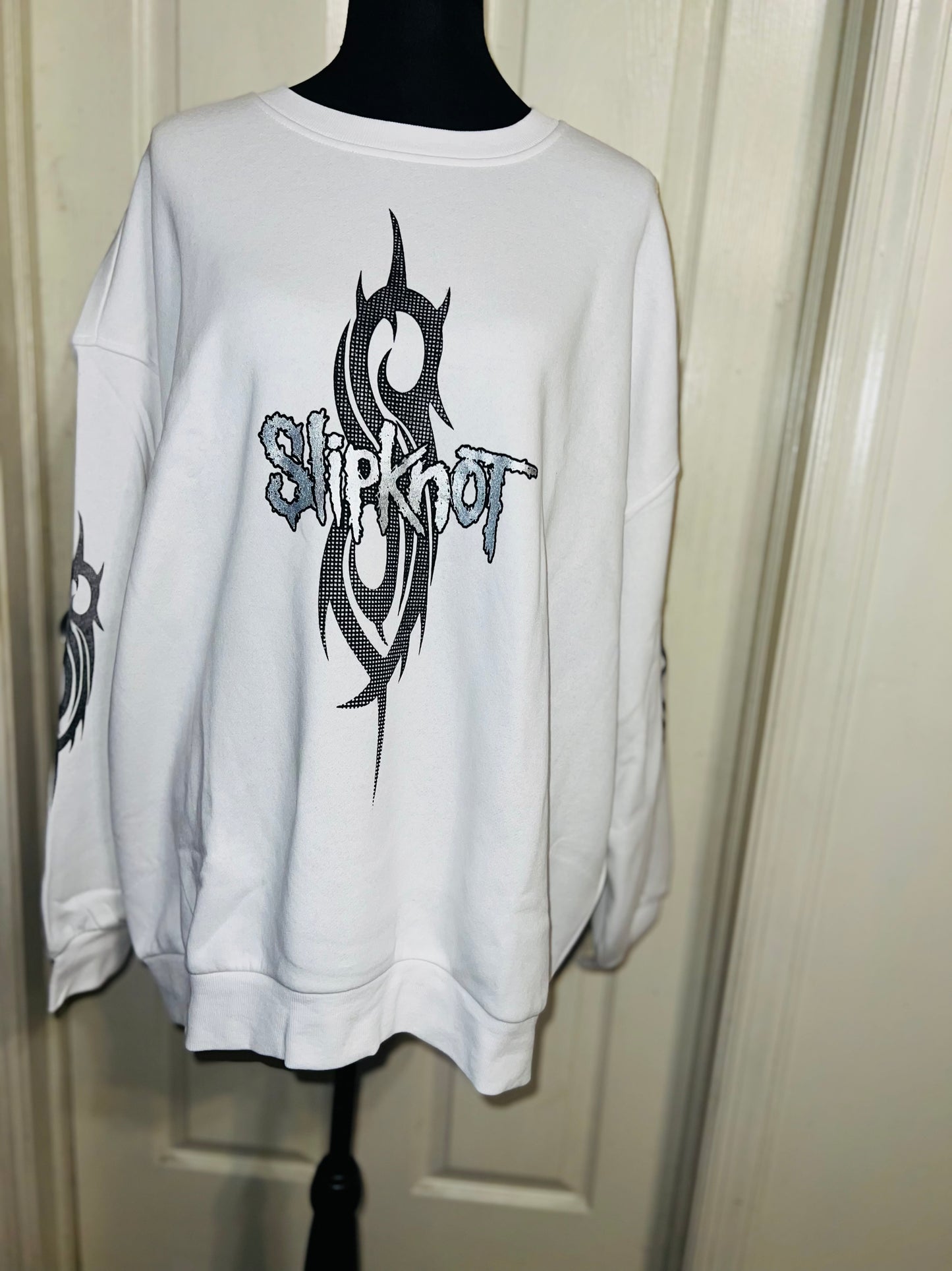 Slipknot Oversized Distressed Sweatshirt