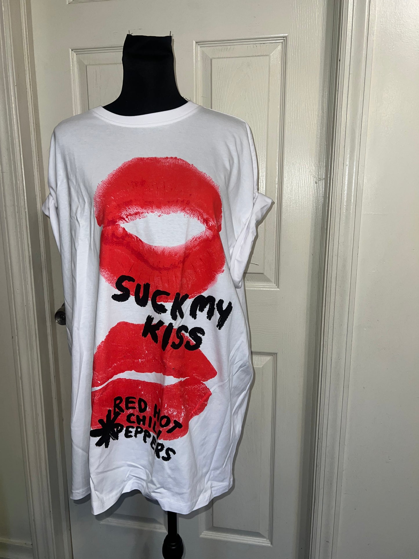 Red Hot Chili Peppers Oversized Distressed Tee