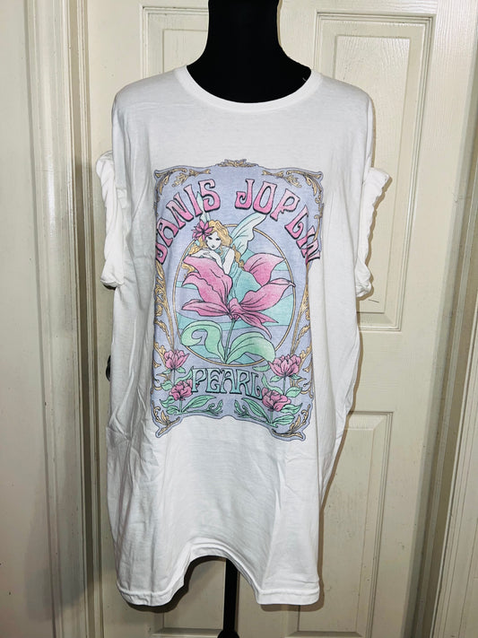 Janis Joplin Oversized Distressed Tee
