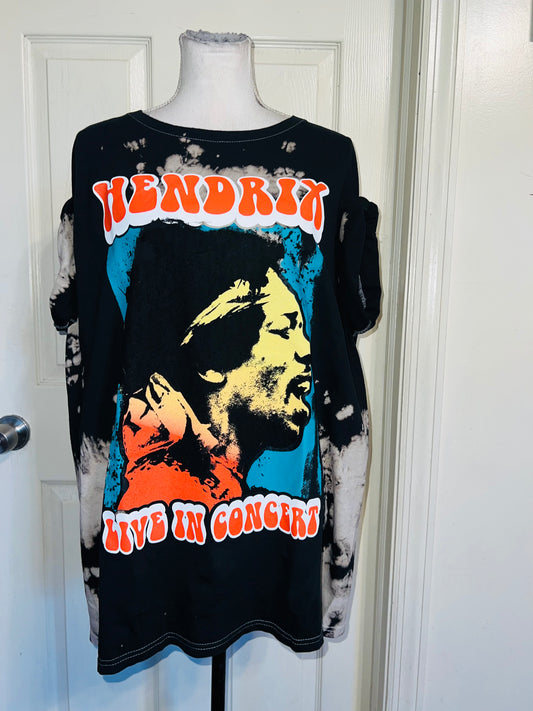Jimi Hendrix Oversized Distressed Tee