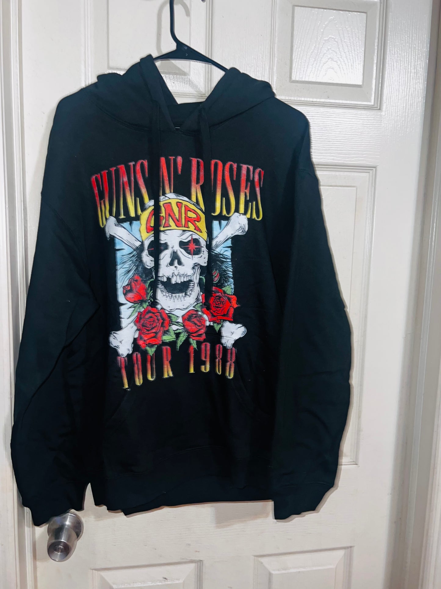 Guns n Roses Tour Oversized Drawstring Sweatshirt