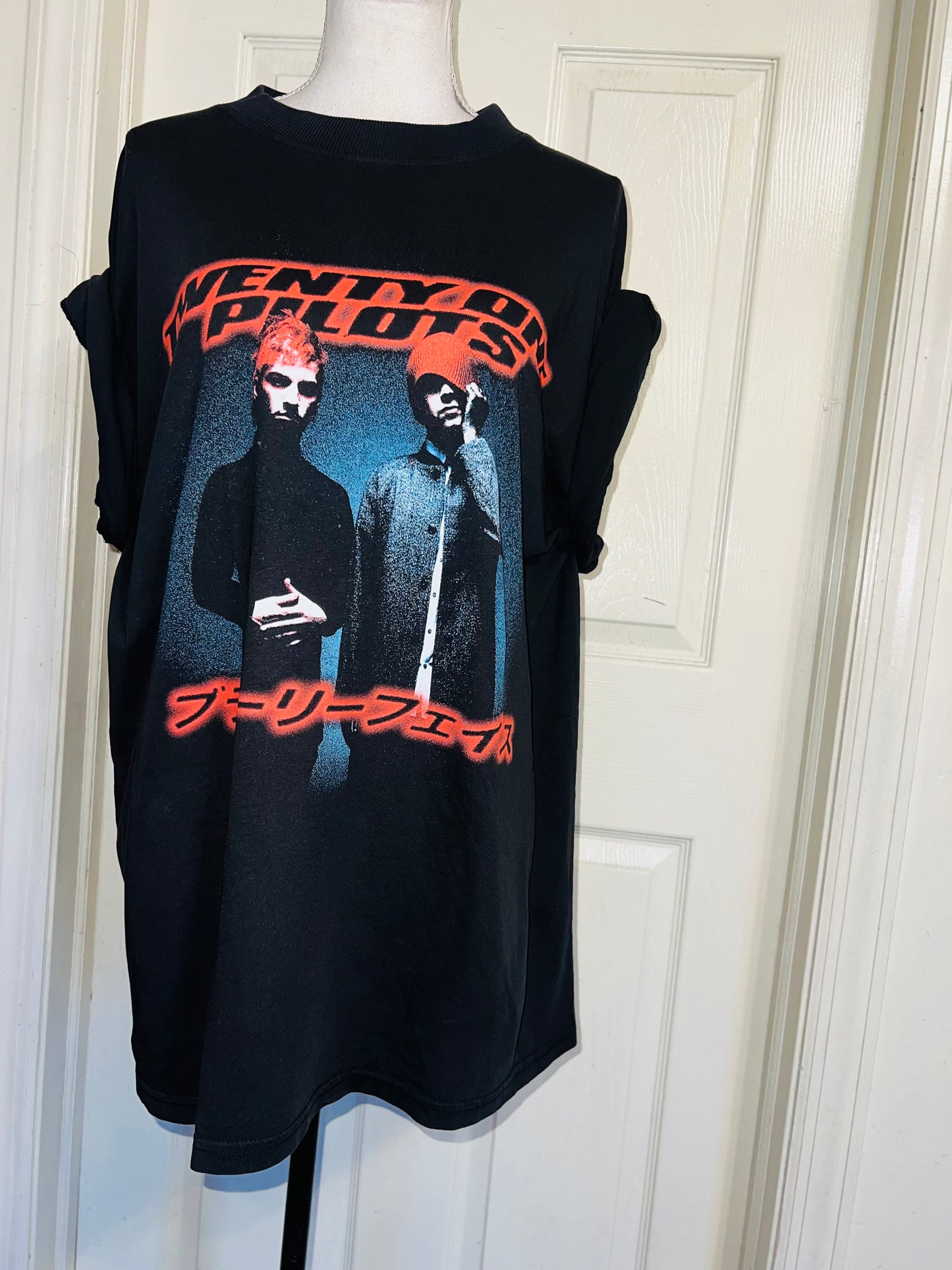 Twenty One Pilots Oversized Distressed Tee
