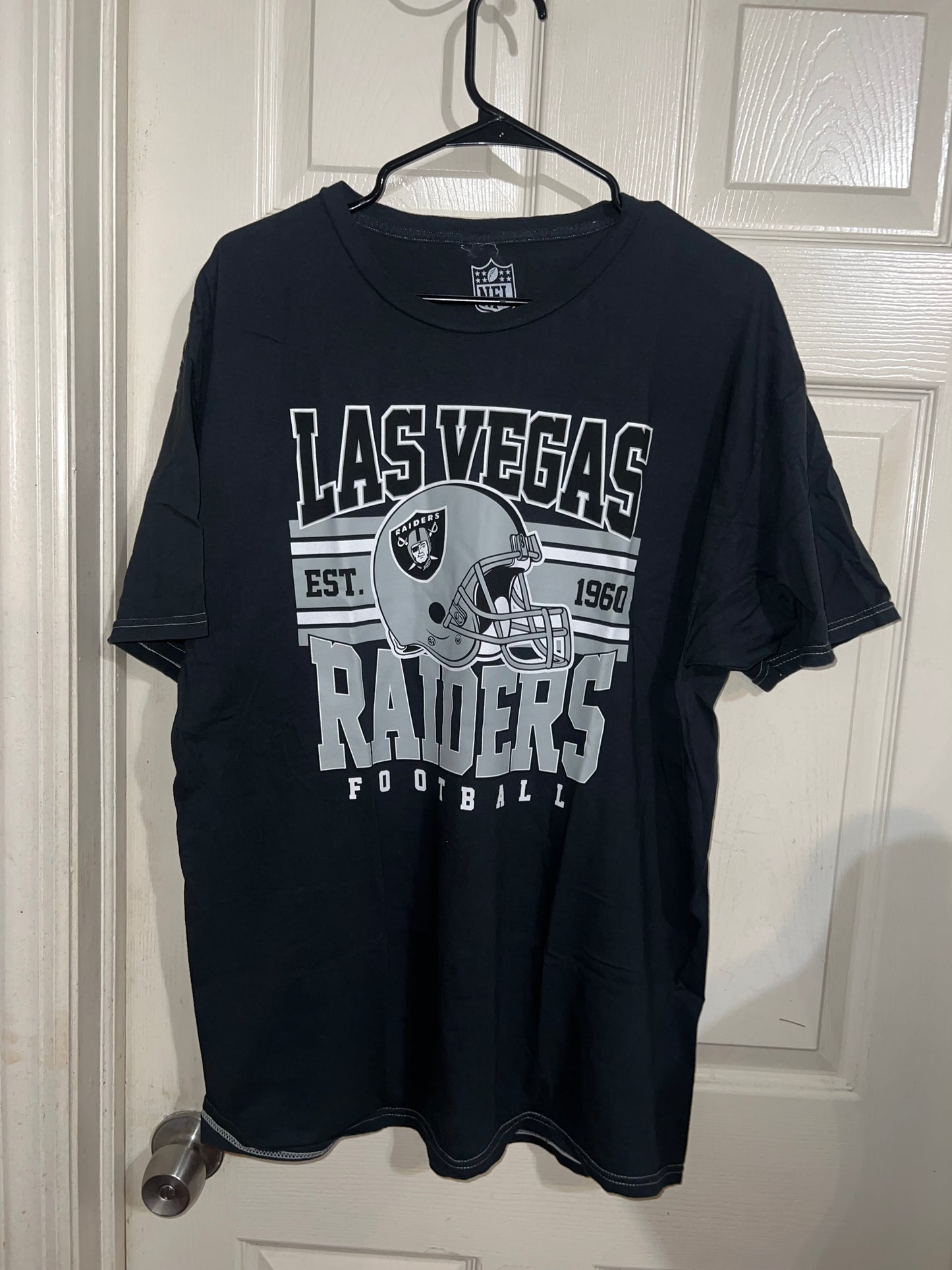 Las Vegas Raiders Oversized Distressed Tee