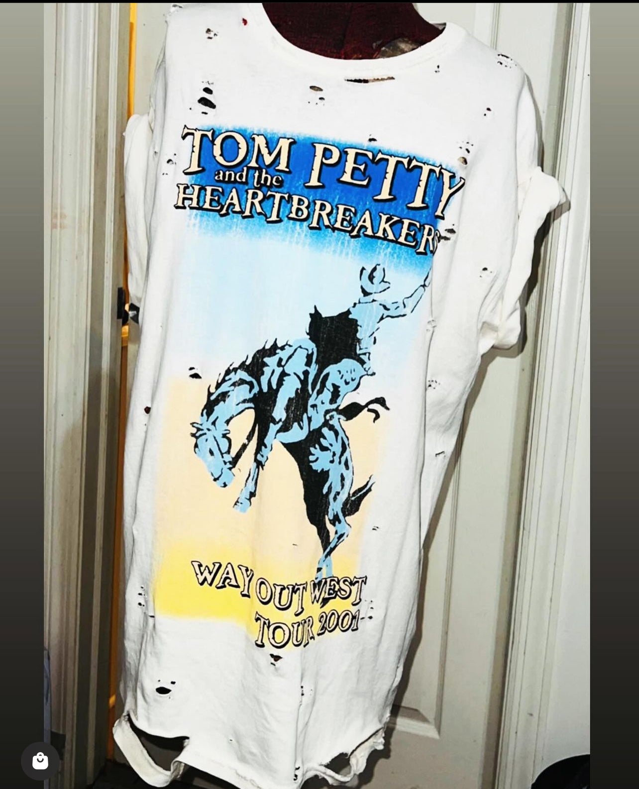 Tom Petty and the Heartbreakers Oversized Distressed Tee