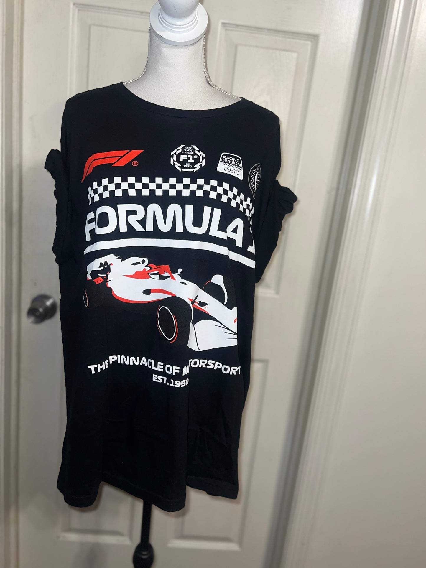 Formula 1 Oversized Distressed Tee