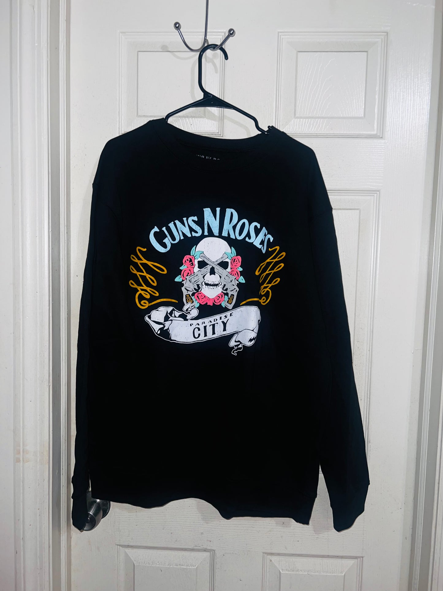 Guns N’ Roses Oversized Distressed Sweatshirt