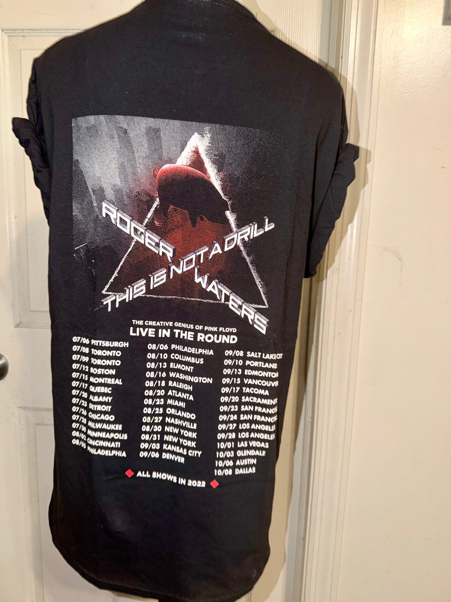 Pink Floyd Roger Waters Oversized Double Sided Distressed Tee